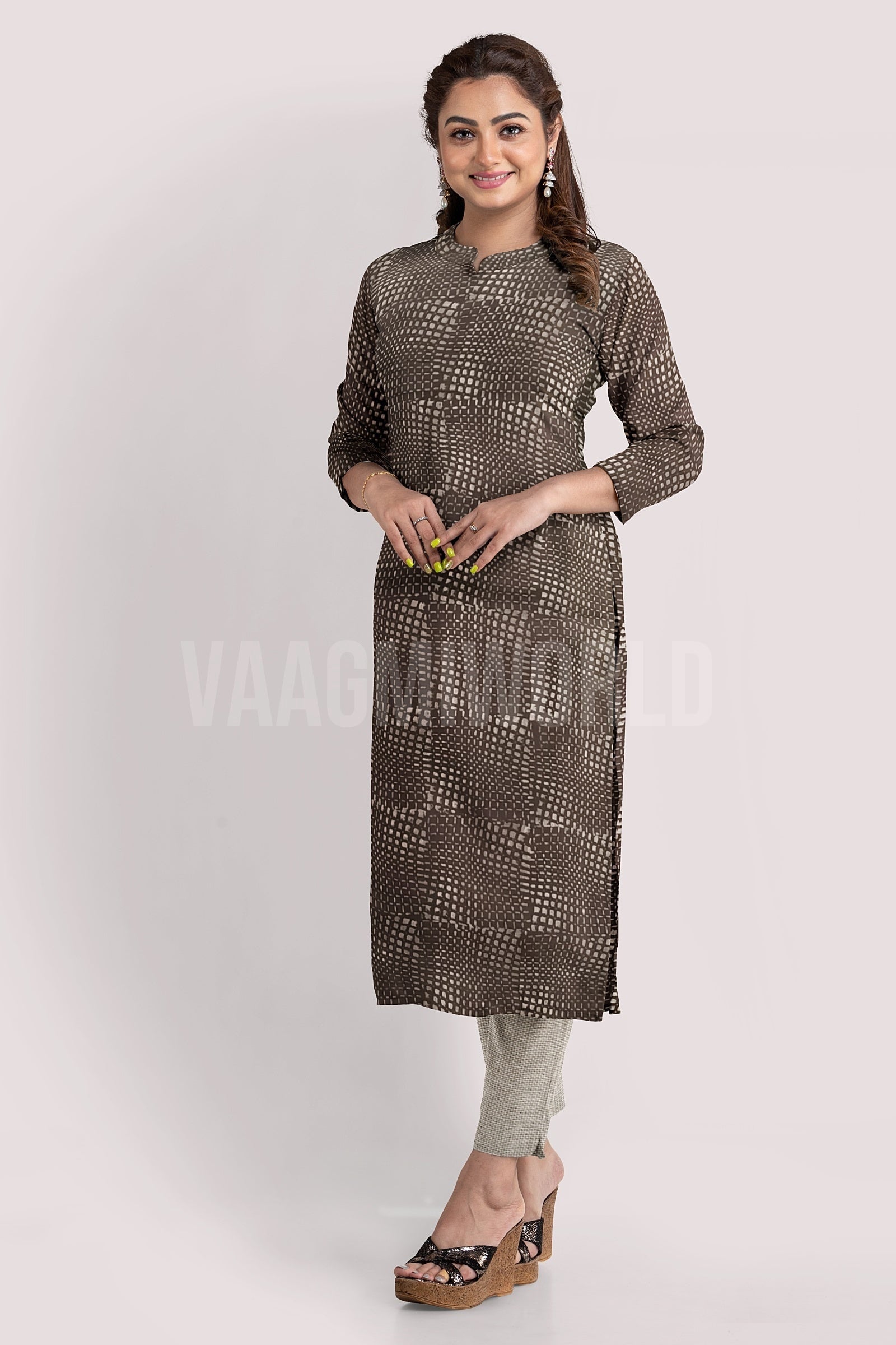 KAAVERI Blockprint Cotton Kurta Fabric