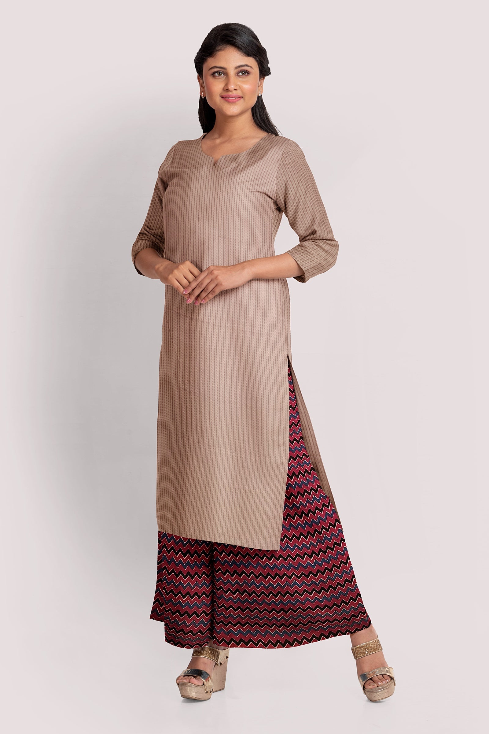 KAHINI Blockprint Cotton Kurta Fabric