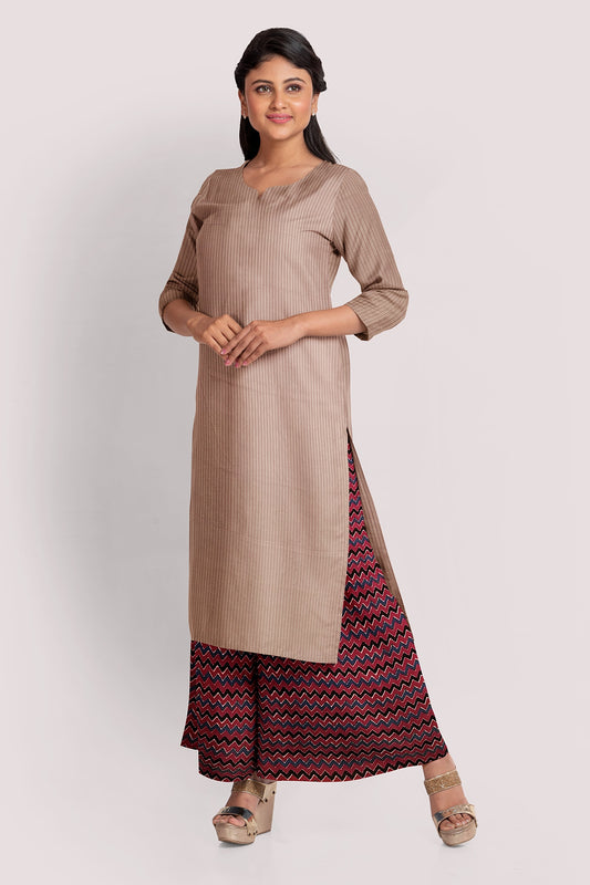 KAHINI Blockprint Cotton Kurta Fabric