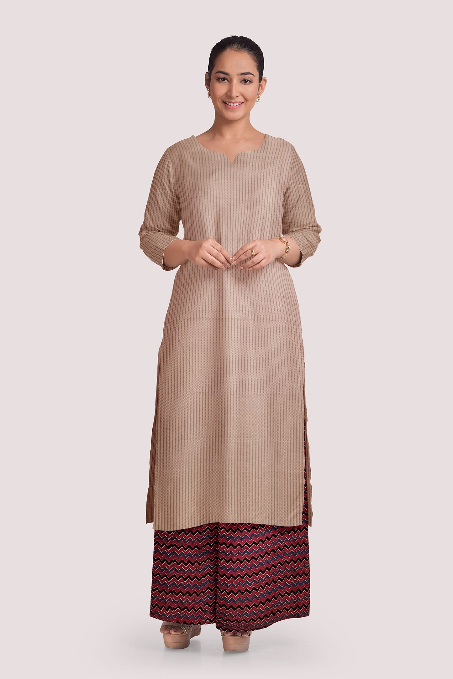 KAHINI Blockprint Cotton Kurta Fabric