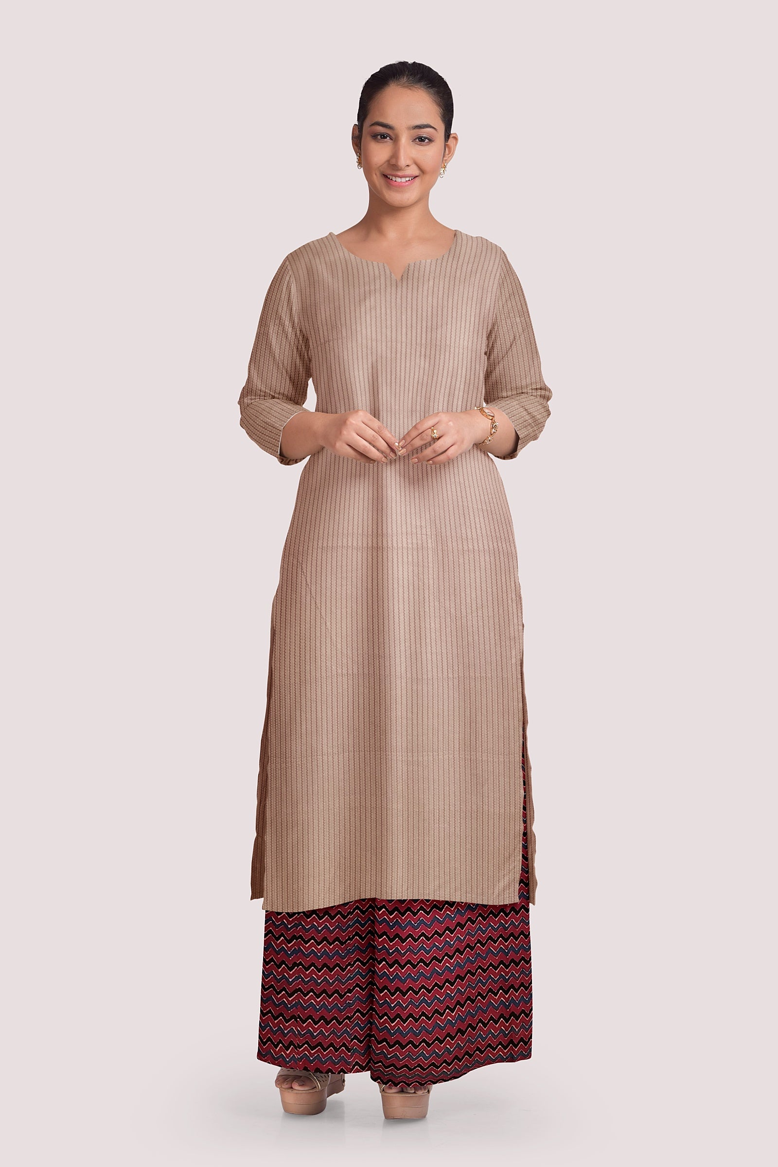 KAHINI Blockprint Cotton Kurta Fabric