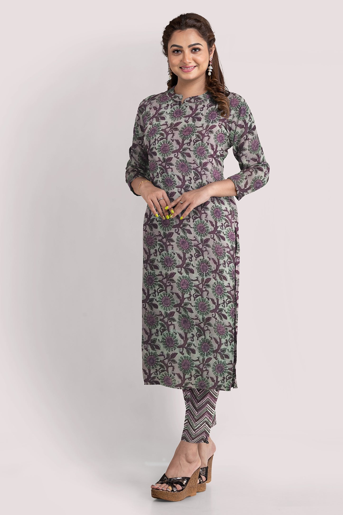 KAIRA Blockprint Cotton Suit Fabric