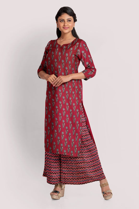 LAALIMA Blockprint Cotton Suit Fabric