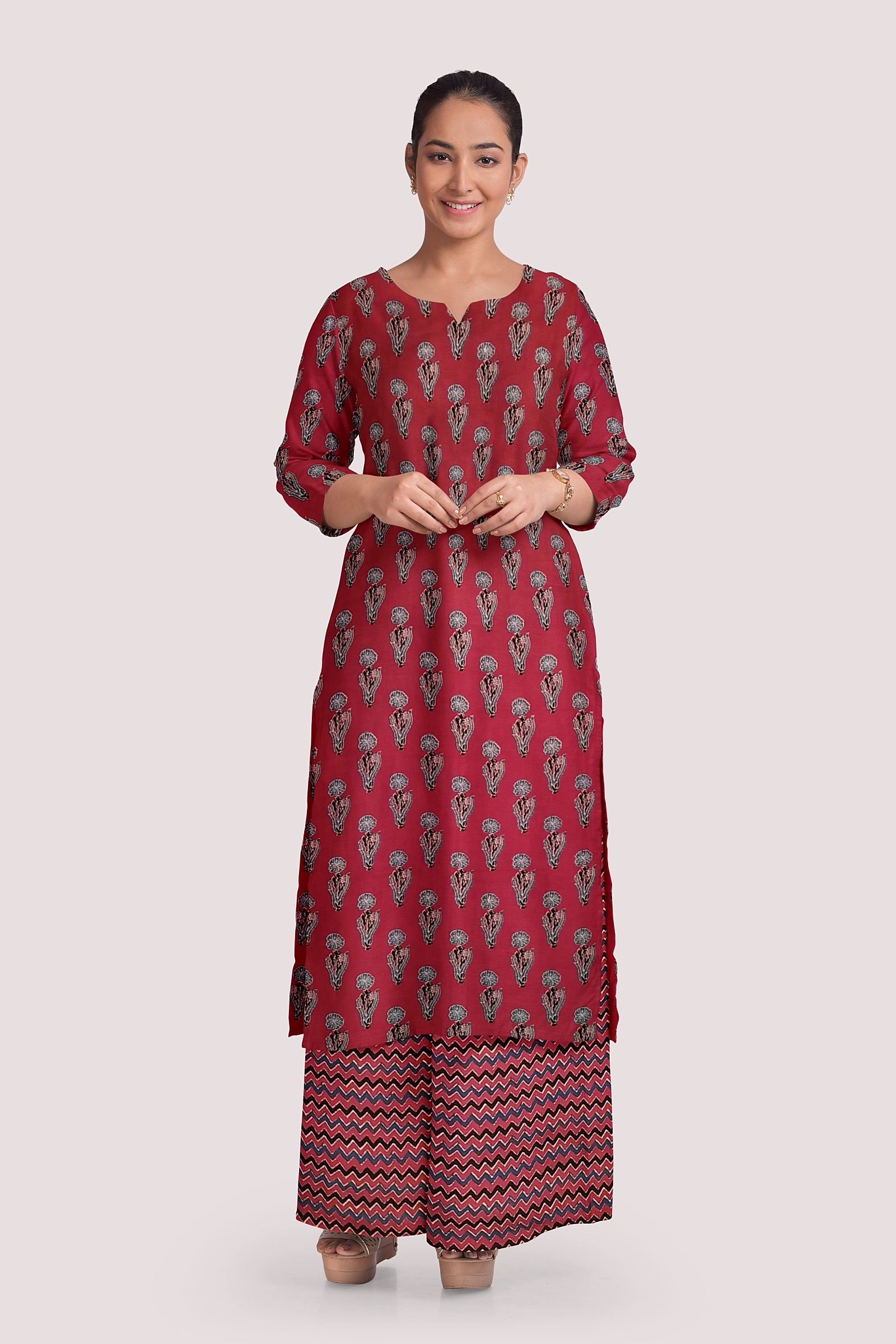 LAALIMA Blockprint Cotton Suit Fabric