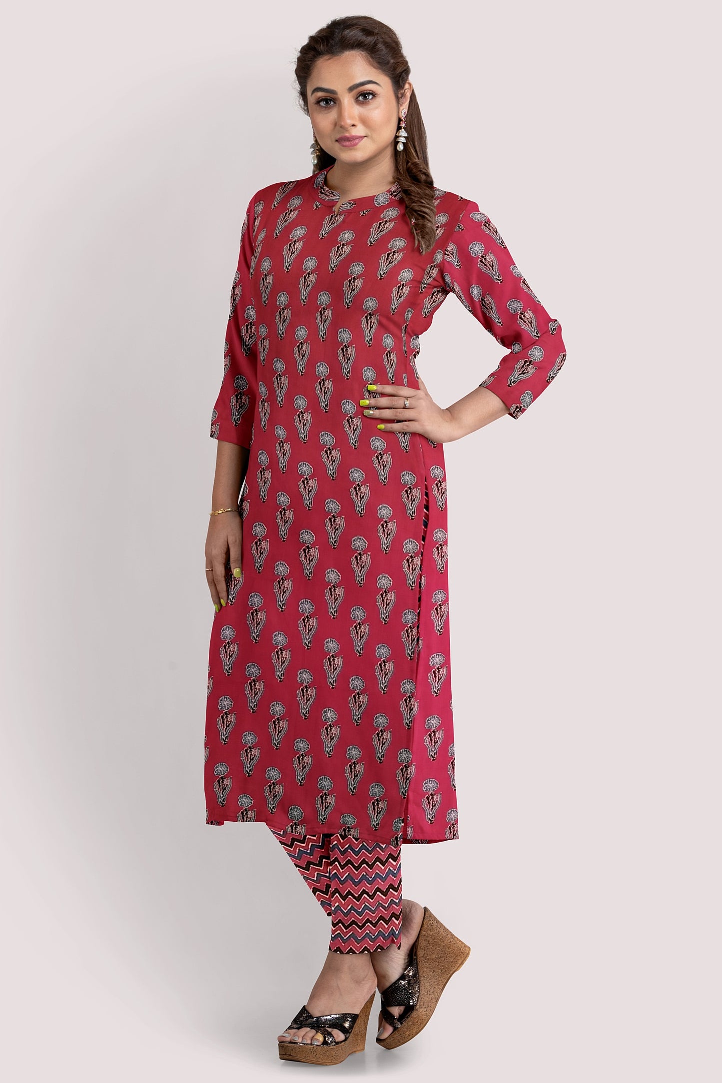 LAALIMA Blockprint Cotton Suit Fabric