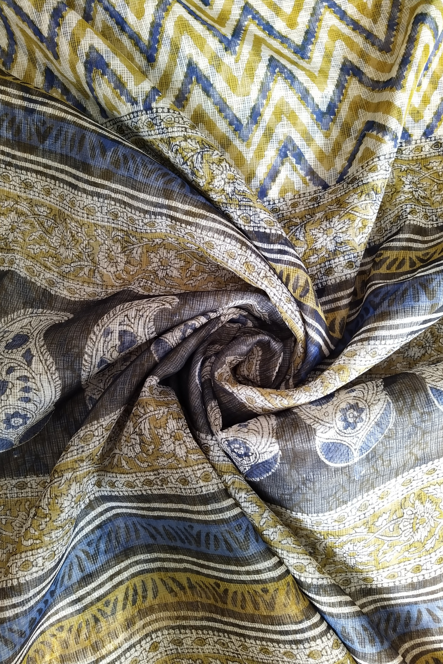 VAAGMI WORLD HANDBLOCK PRINTED KOTA DORIA SAREE