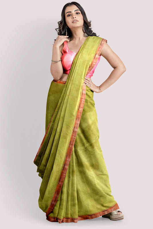 Rehwa Vaagmi Silk Cotton Handloom Saree.