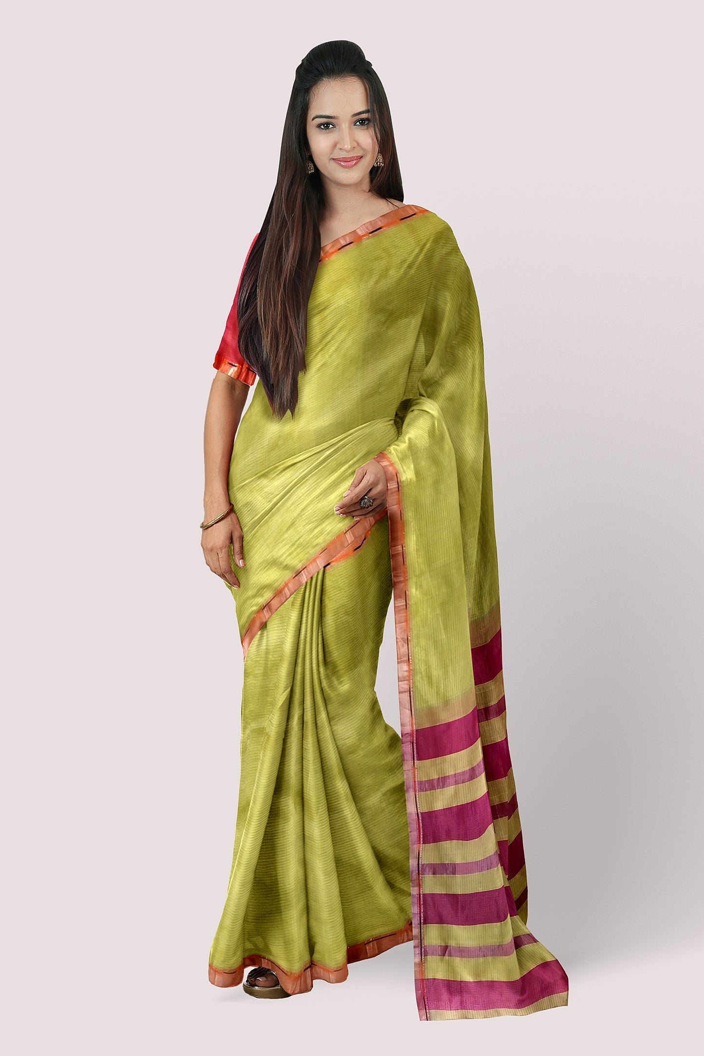 Rehwa Vaagmi Silk Cotton Handloom Saree.