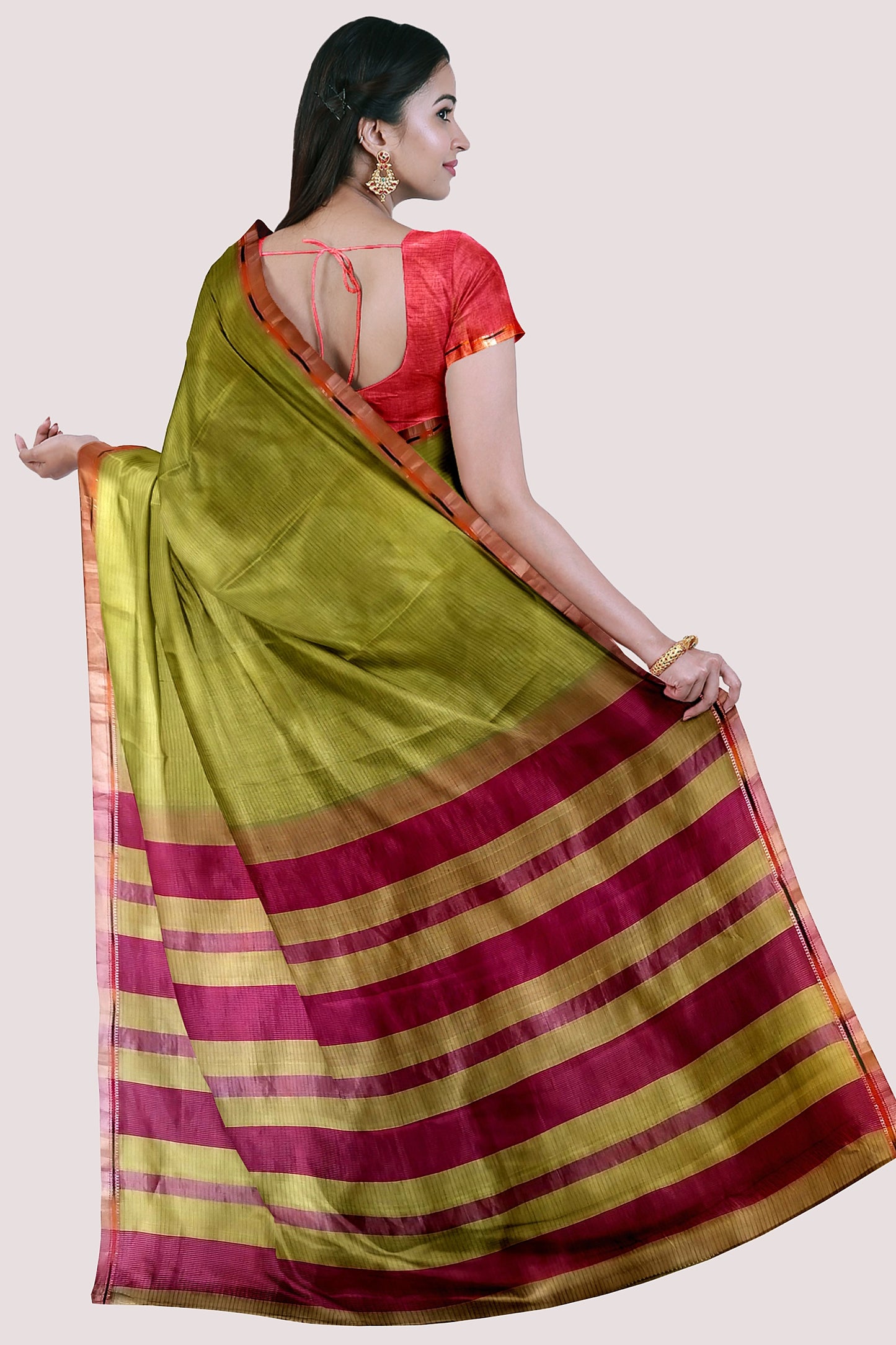 Rehwa Vaagmi Silk Cotton Handloom Saree.