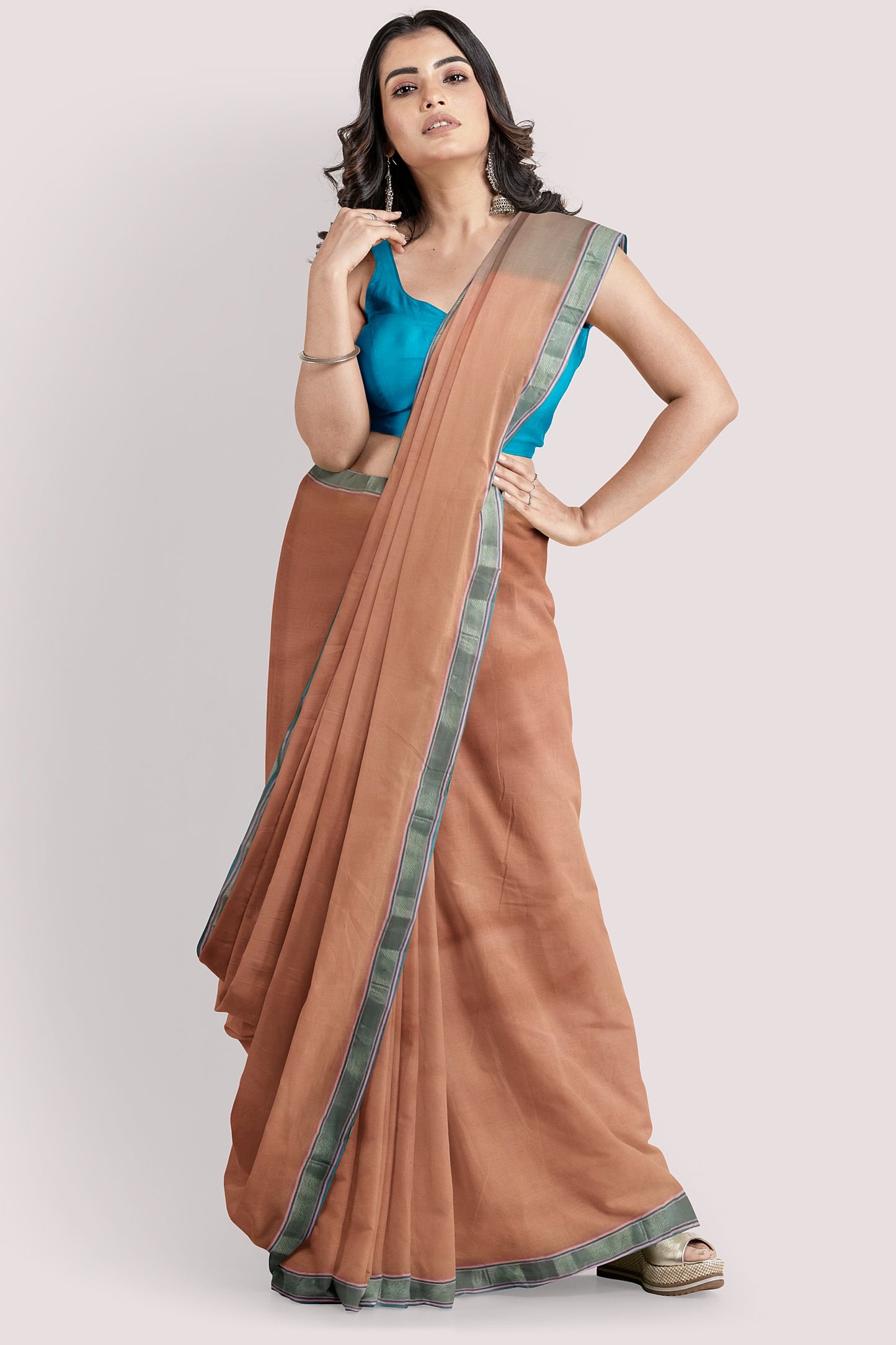 Vaagmi World Rehwa Maheshwari Silk Cotton Saree