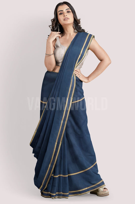Vaagmi World Rehwa Silk Cotton Maheshwari handloom Saree