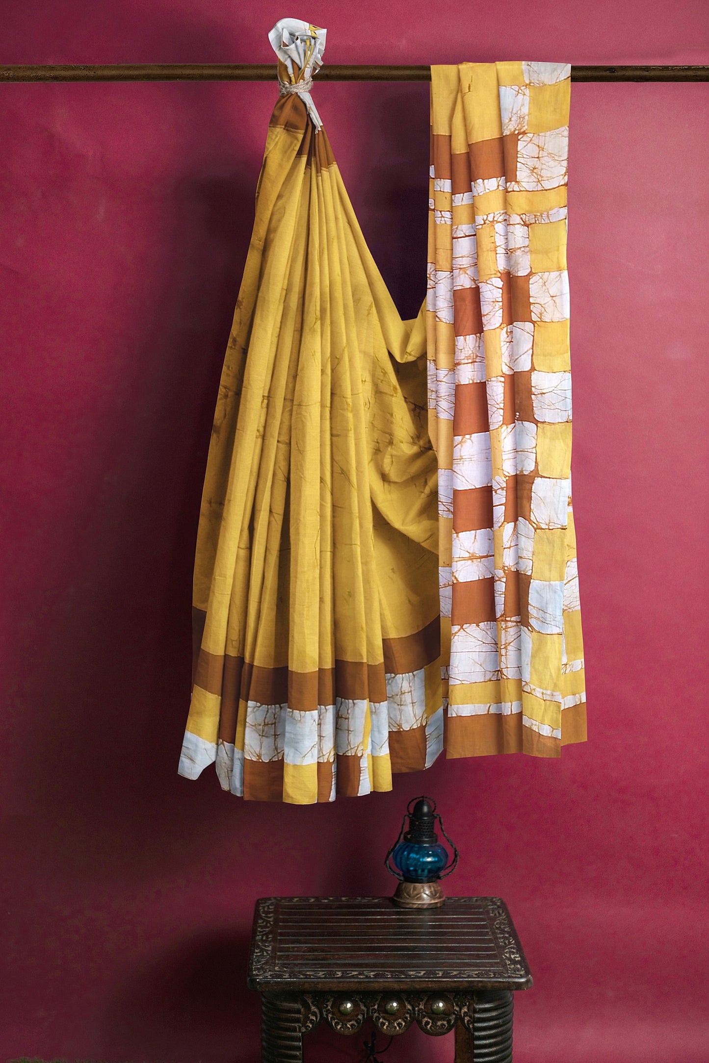 VAAGMI WORLD COTTON HANDBLOCK SAREE