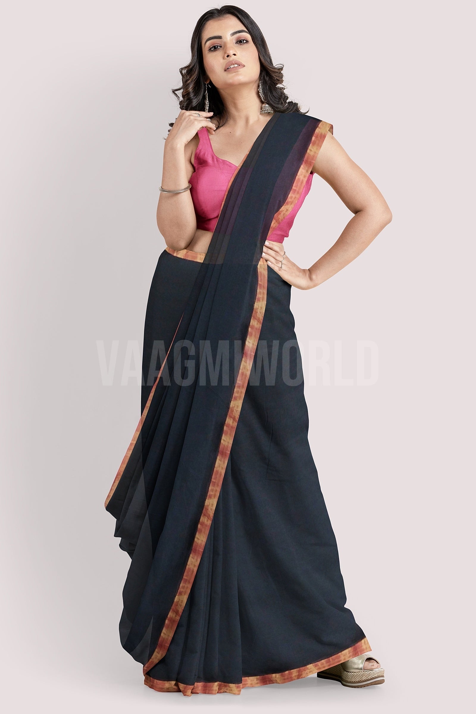 Rehwa Vaagmi Silk Cotton Handloom Saree