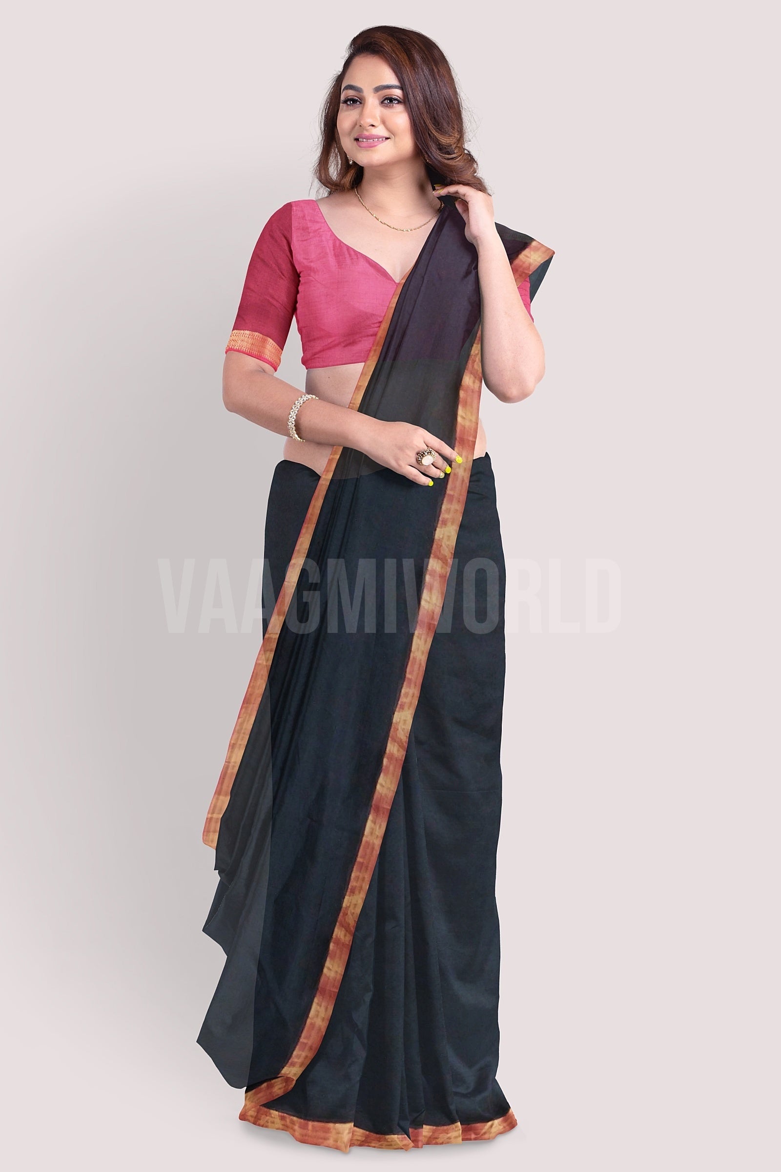 Rehwa Vaagmi Silk Cotton Handloom Saree