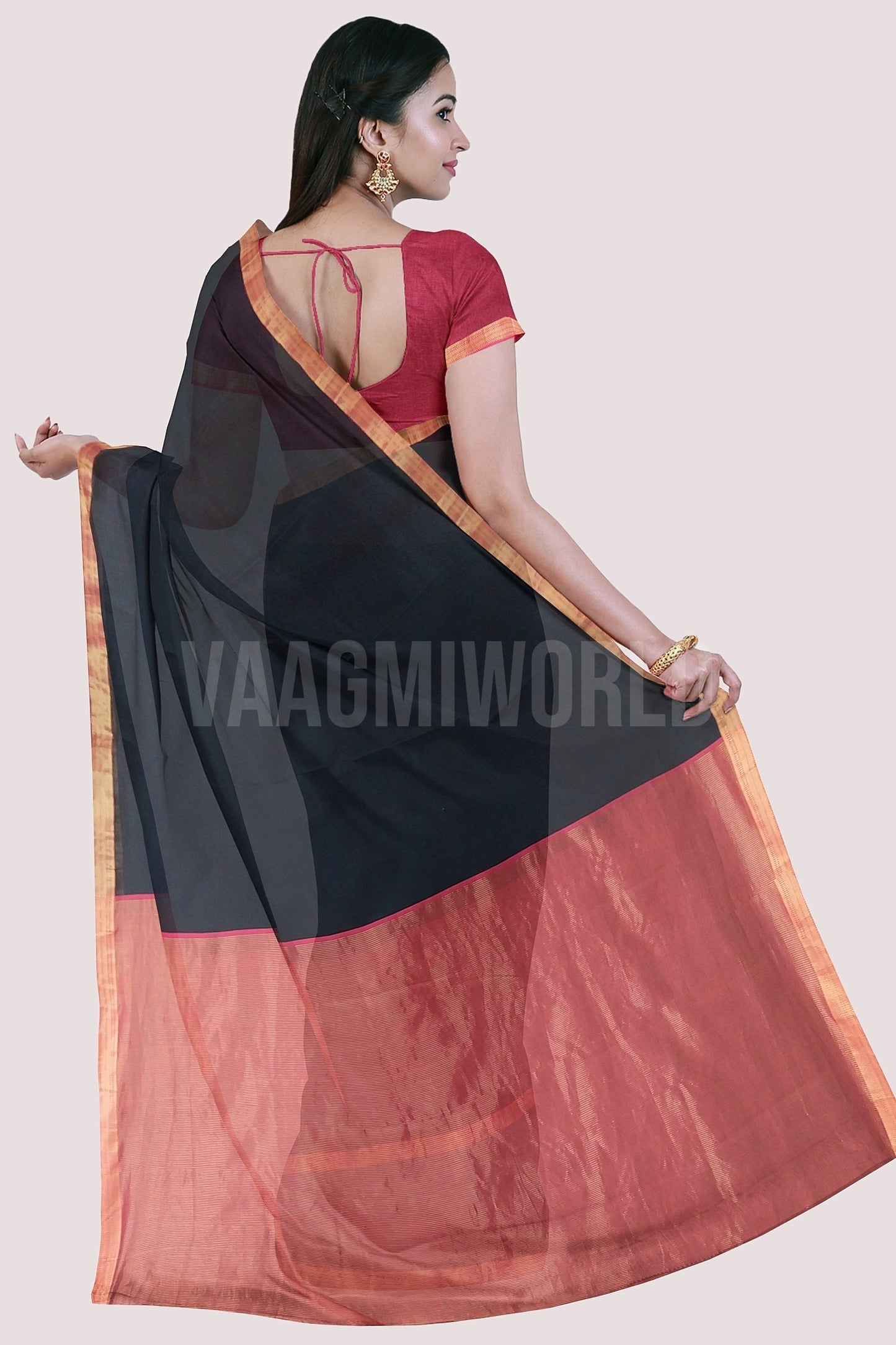 Rehwa Vaagmi Silk Cotton Handloom Saree
