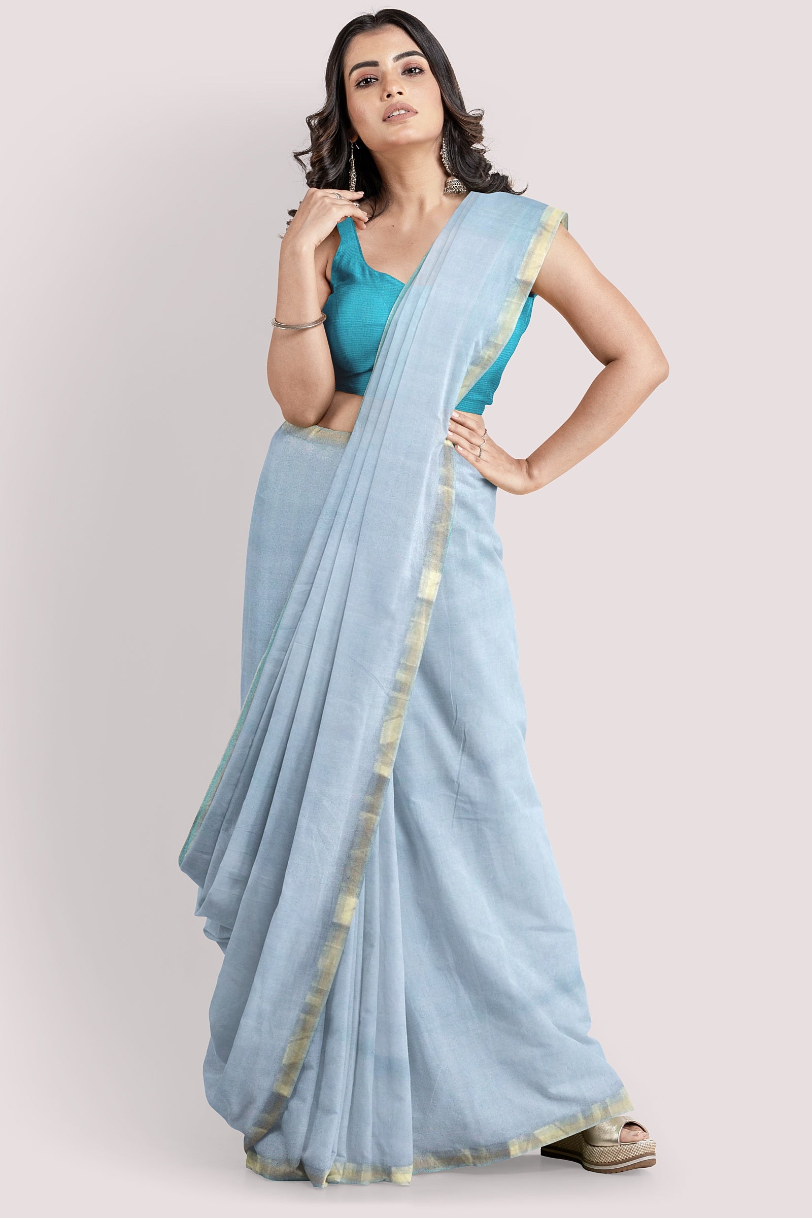Vaagmi World Rehwa Maheshwari Silk Cotton Saree
