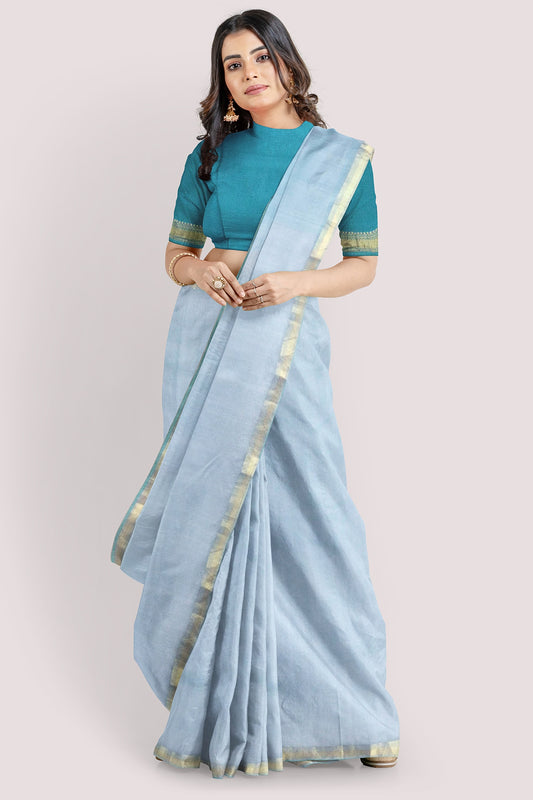 Vaagmi World Rehwa Maheshwari Silk Cotton Saree