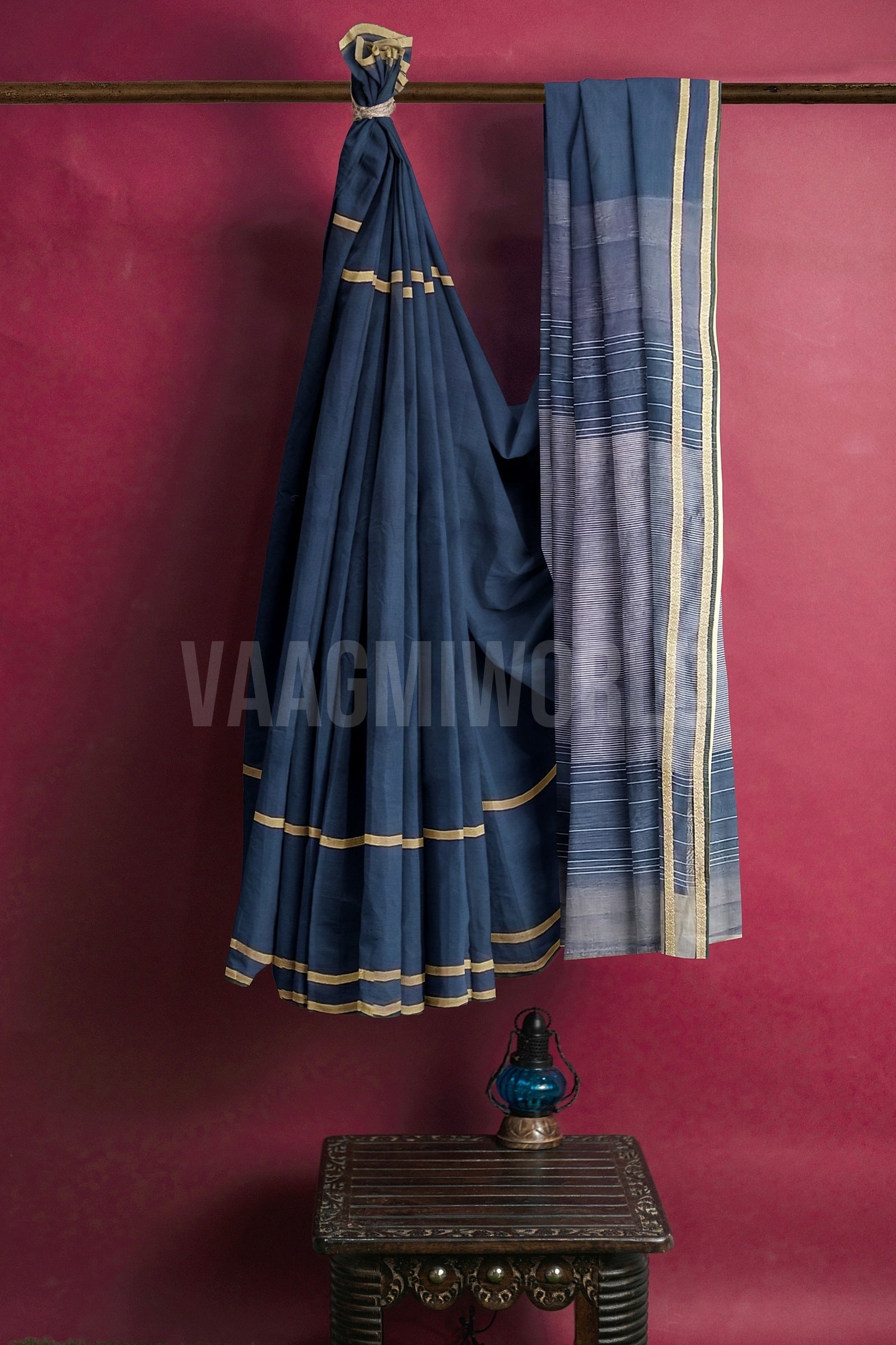 Vaagmi World Rehwa Silk Cotton Maheshwari handloom Saree