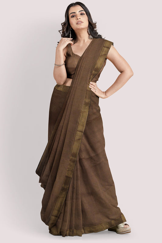 VAAGMI WORLD MAHESHWARI SILK COTTON HANDLOOM SAREE