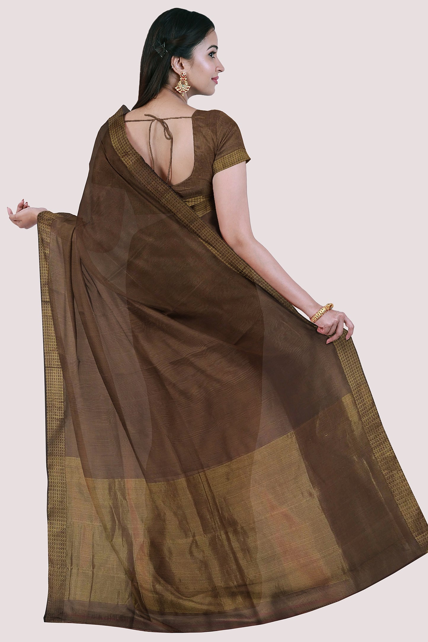 VAAGMI WORLD MAHESHWARI SILK COTTON HANDLOOM SAREE