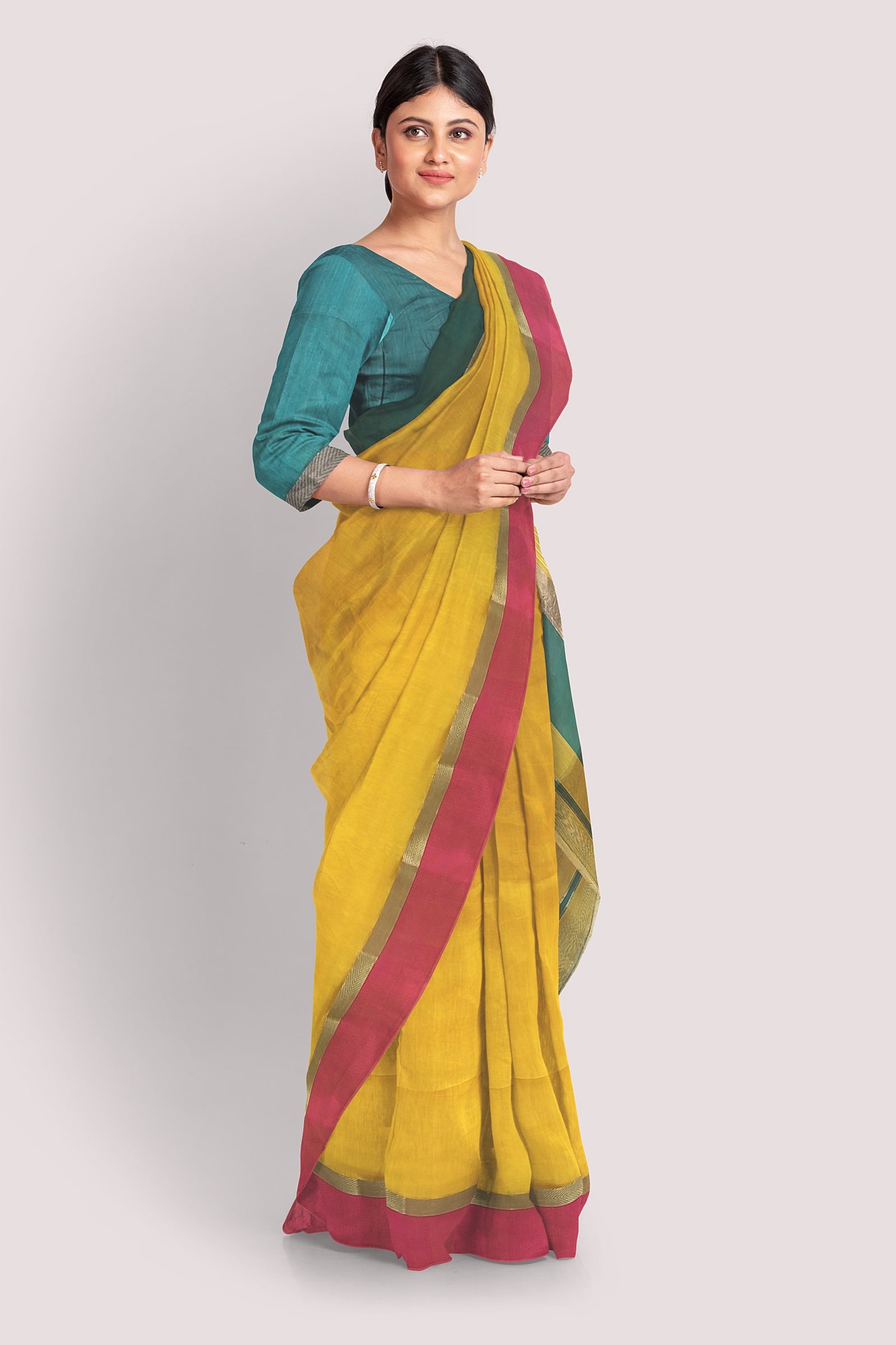MAHESHWARI SILK COTTON HANDLOOM SAREE