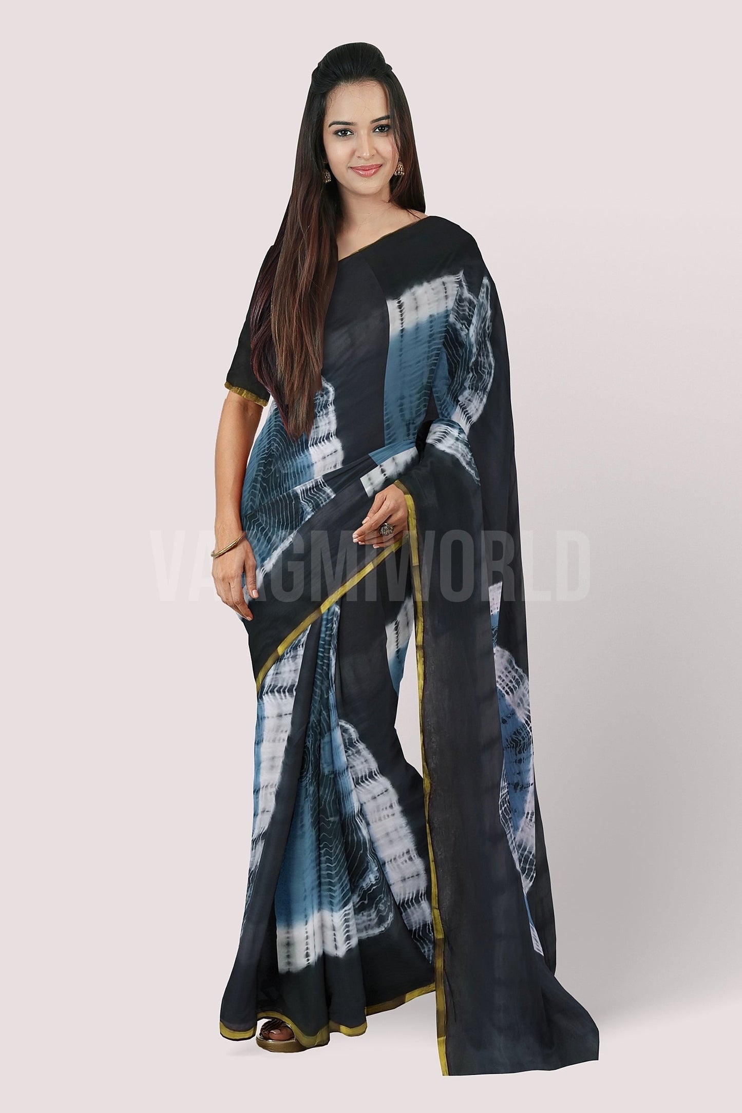 VAAGMI WORLD Mul Cotton Saree