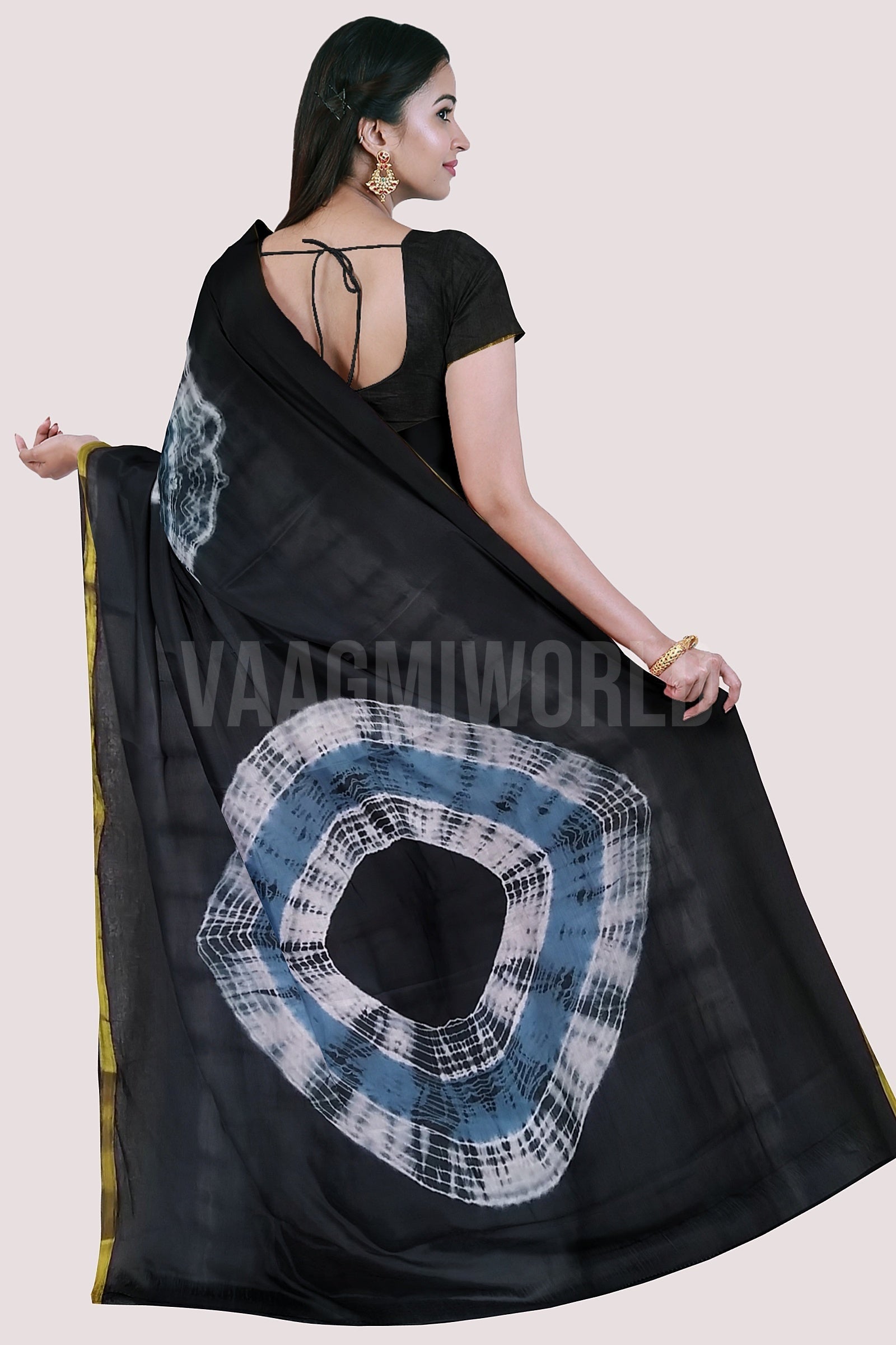 VAAGMI WORLD Mul Cotton Saree