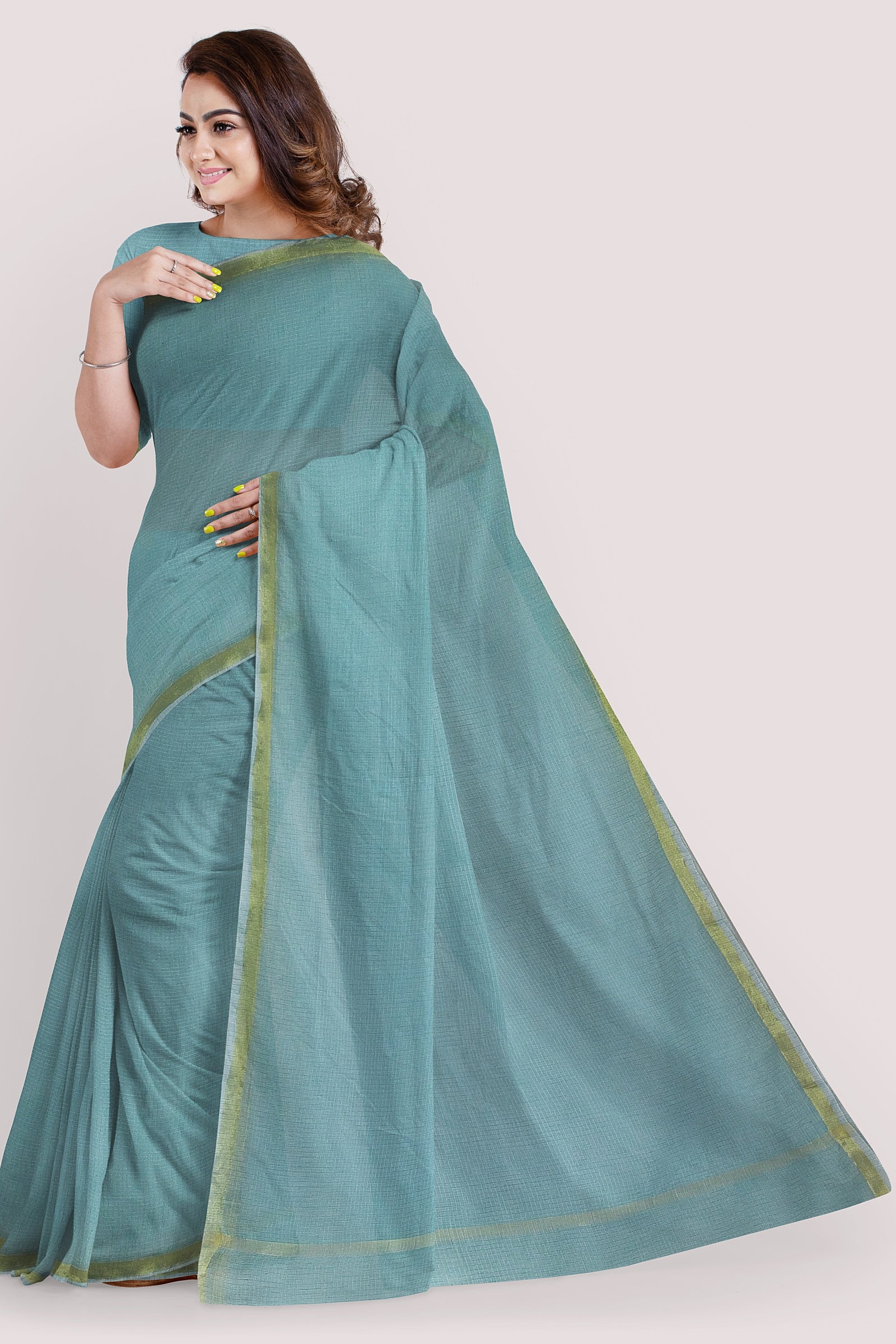 AADHINI Cotton Kota Doria Saree