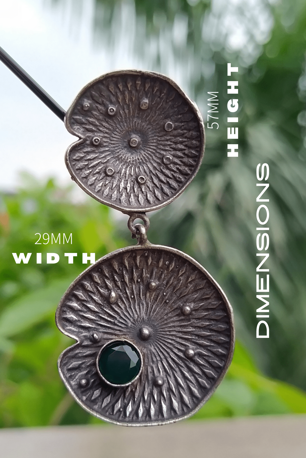 Vaidehi Silver Oxidized Jhumka