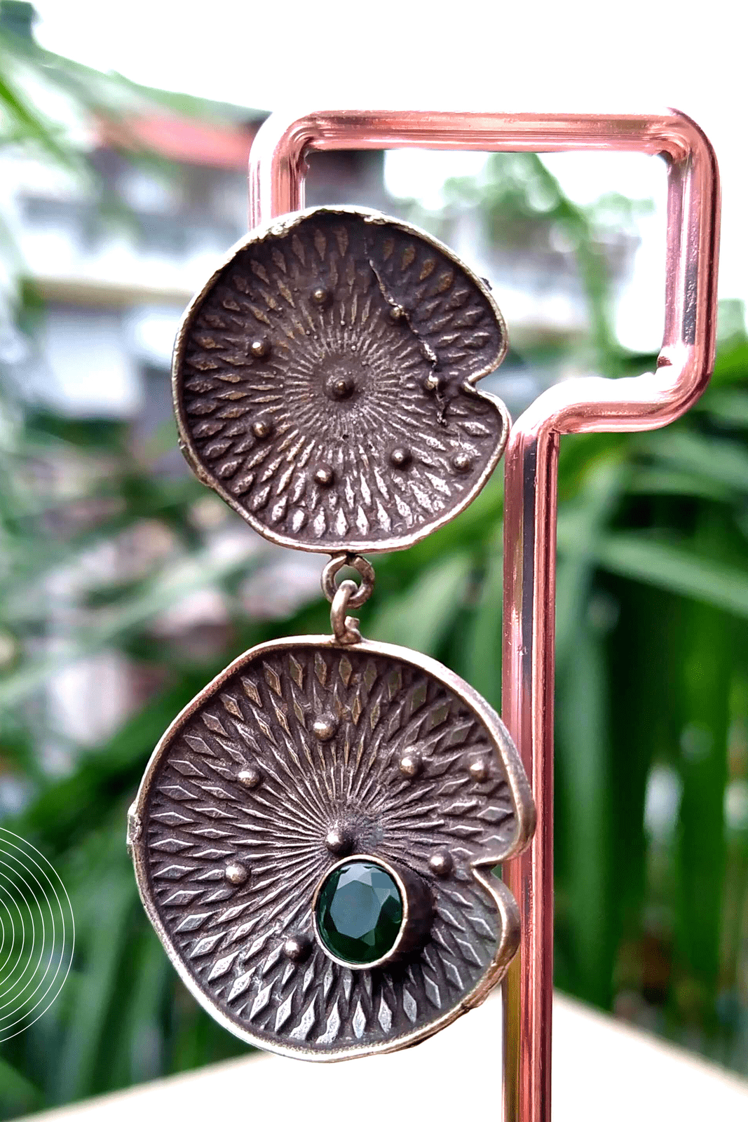 Vaidehi Silver Oxidized Jhumka