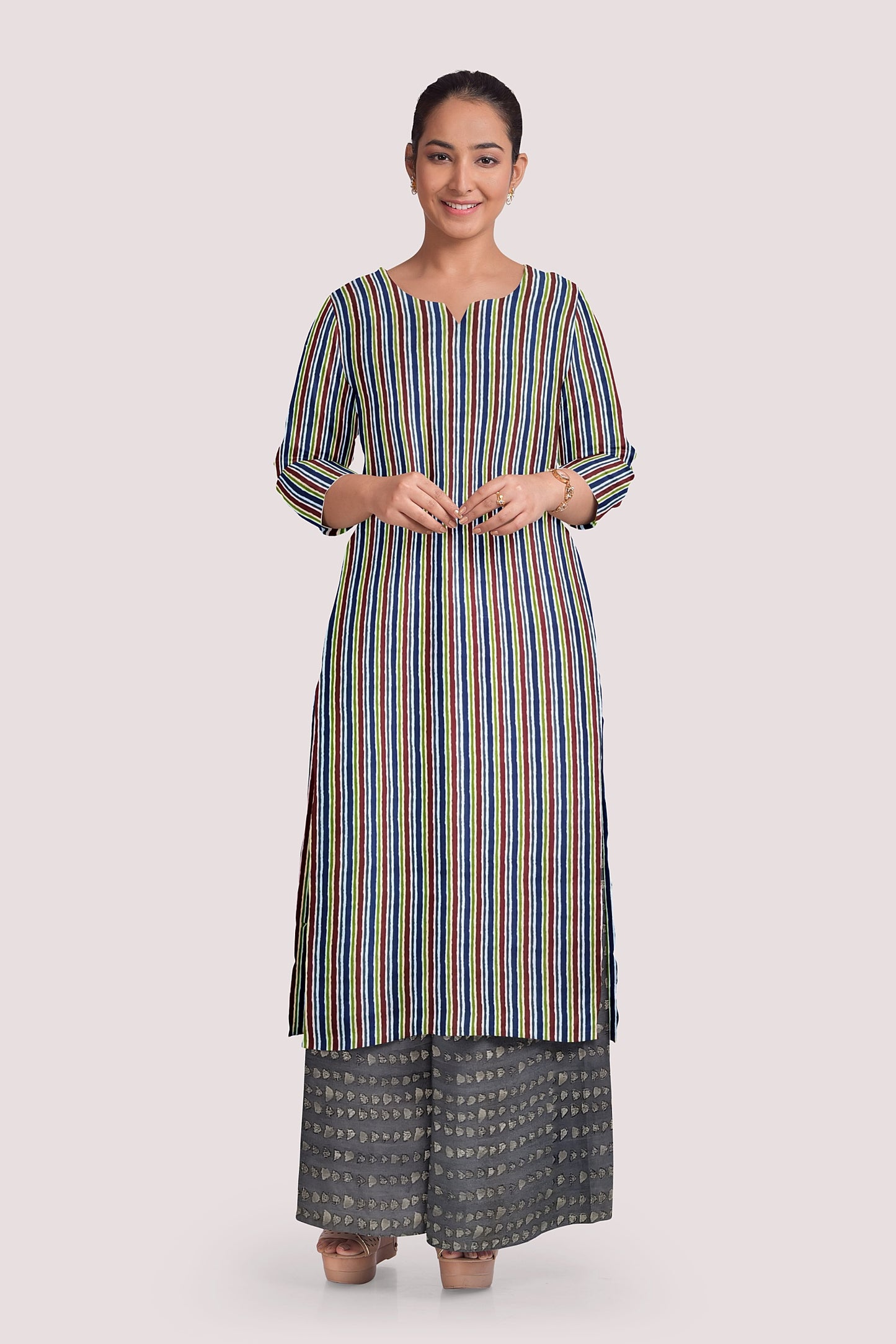 VARAHI Blockprint Cotton Kurta Fabric
