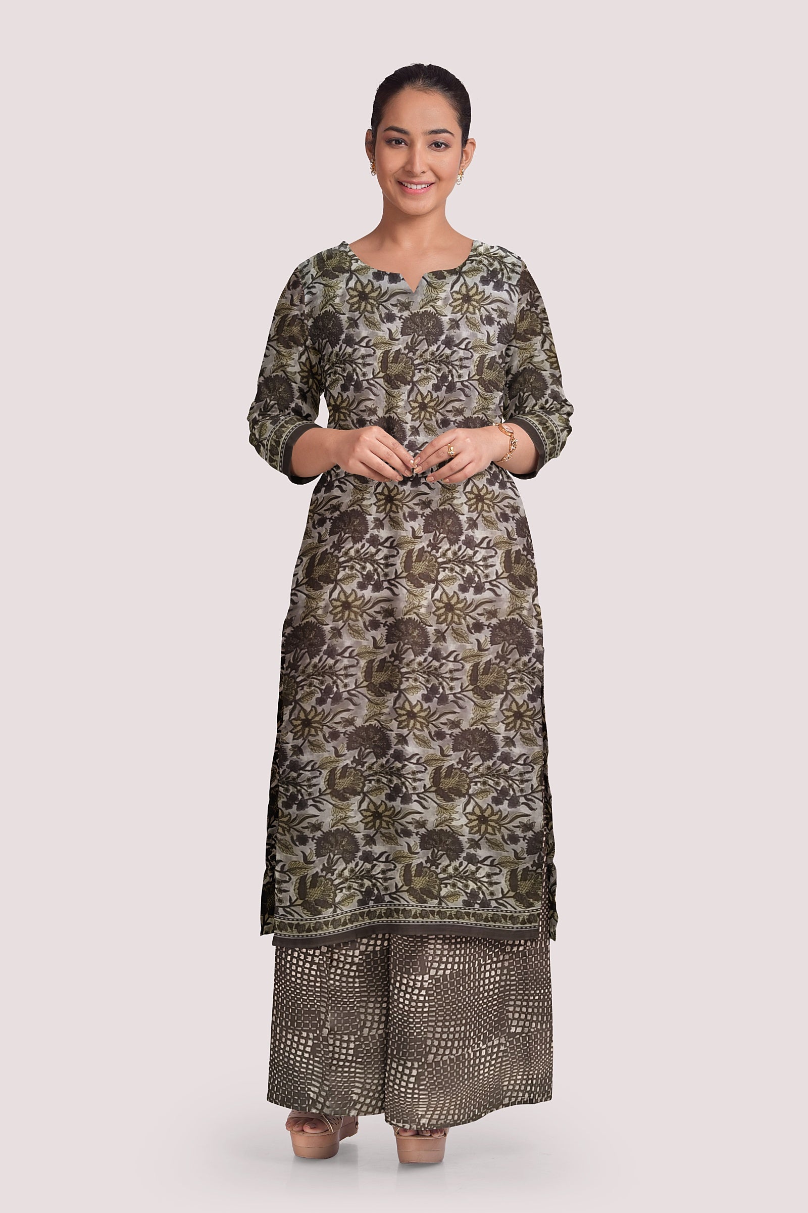 VASUDHA Blockprint Cotton Suit Fabric