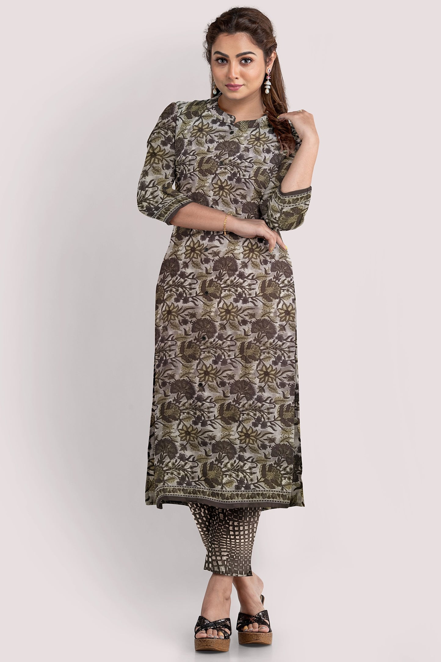VASUDHA Blockprint Cotton Suit Fabric