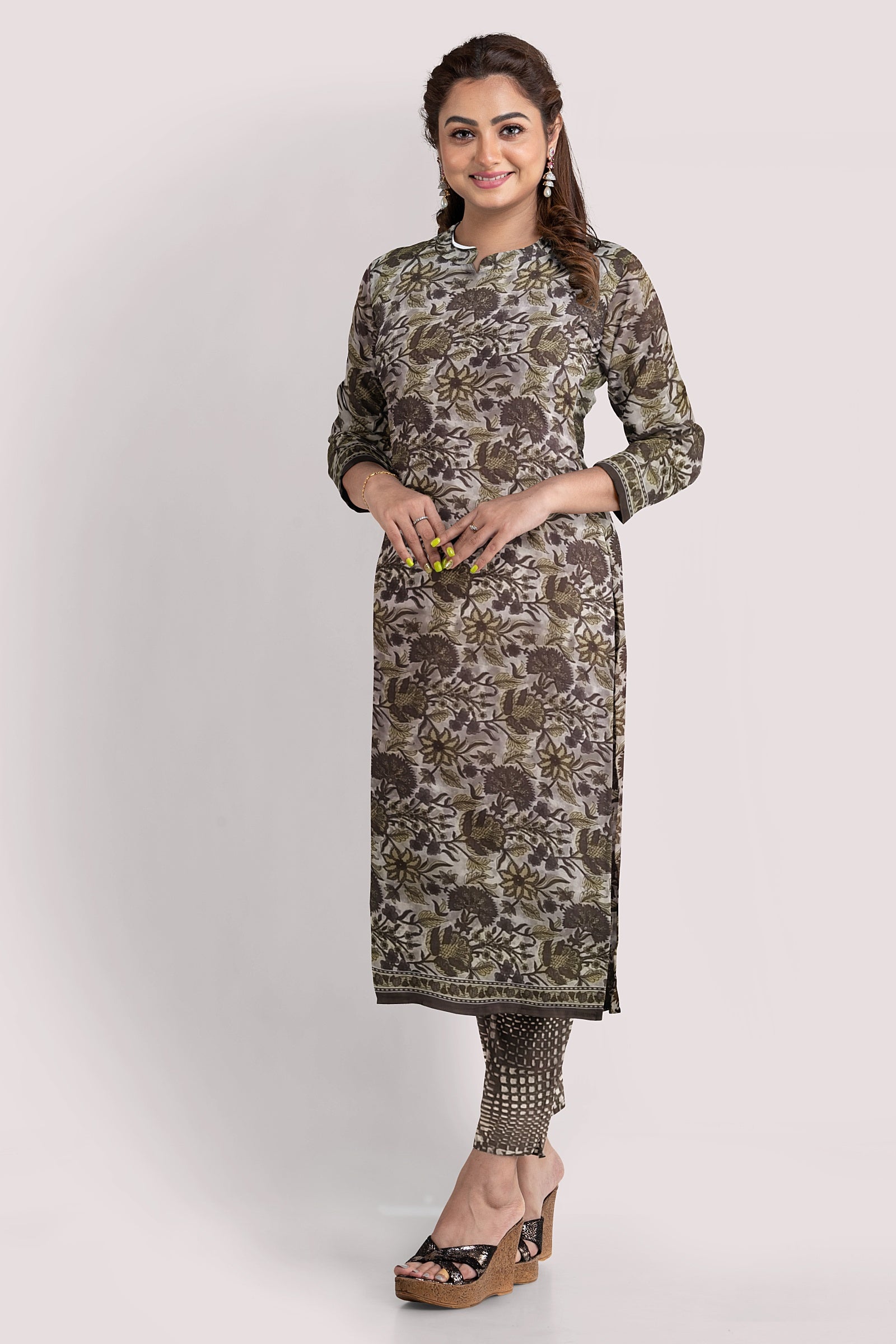 VASUDHA Blockprint Cotton Suit Fabric