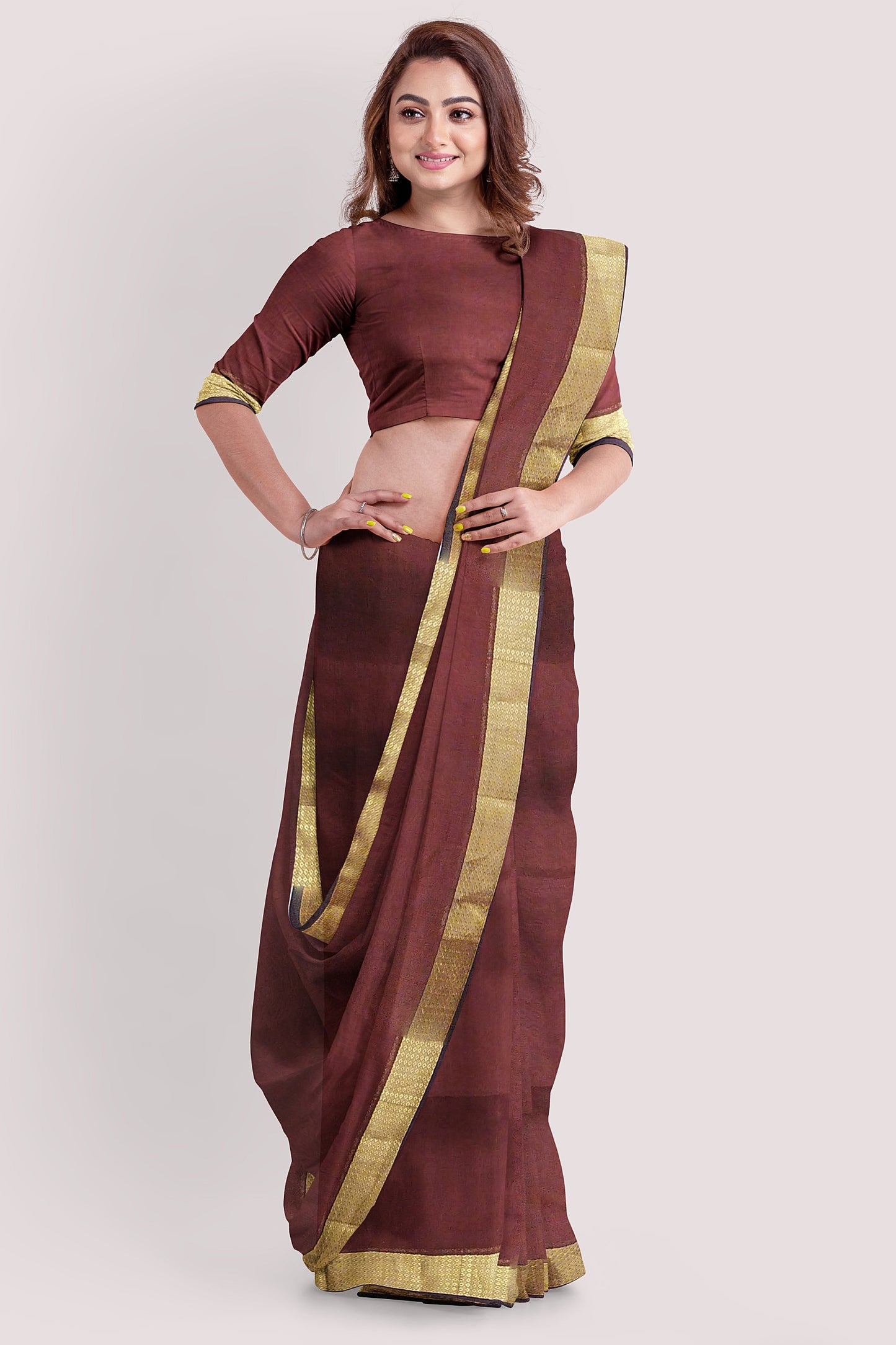 VAAGMI WORLD MAHESHWARI HANDLOOM SILK COTTON SAREE