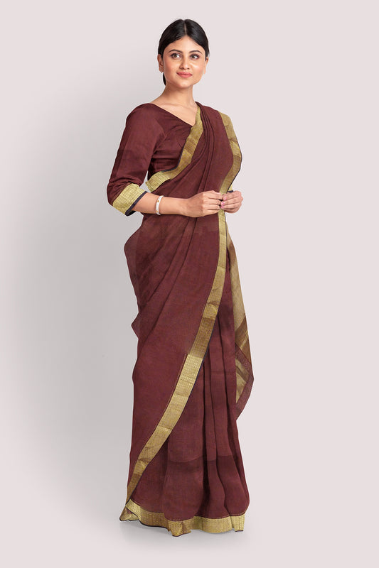 VAAGMI WORLD MAHESHWARI HANDLOOM SILK COTTON SAREE