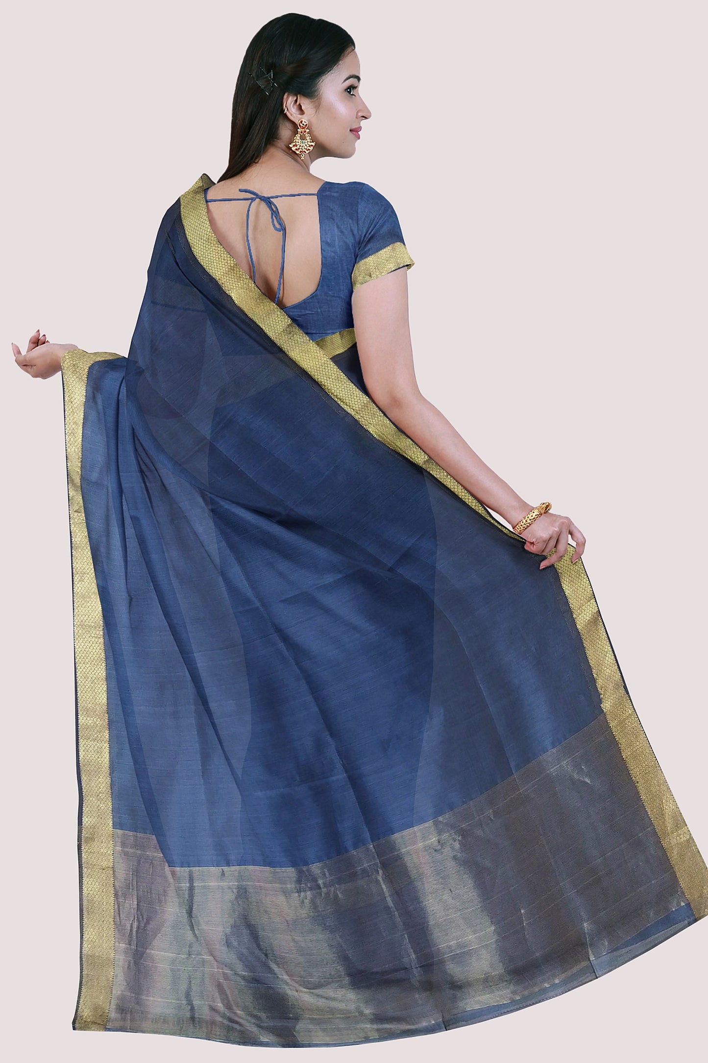 VAAGMI WORLD MAHESHWARI SILK COTTON HANDLOOM SAREE