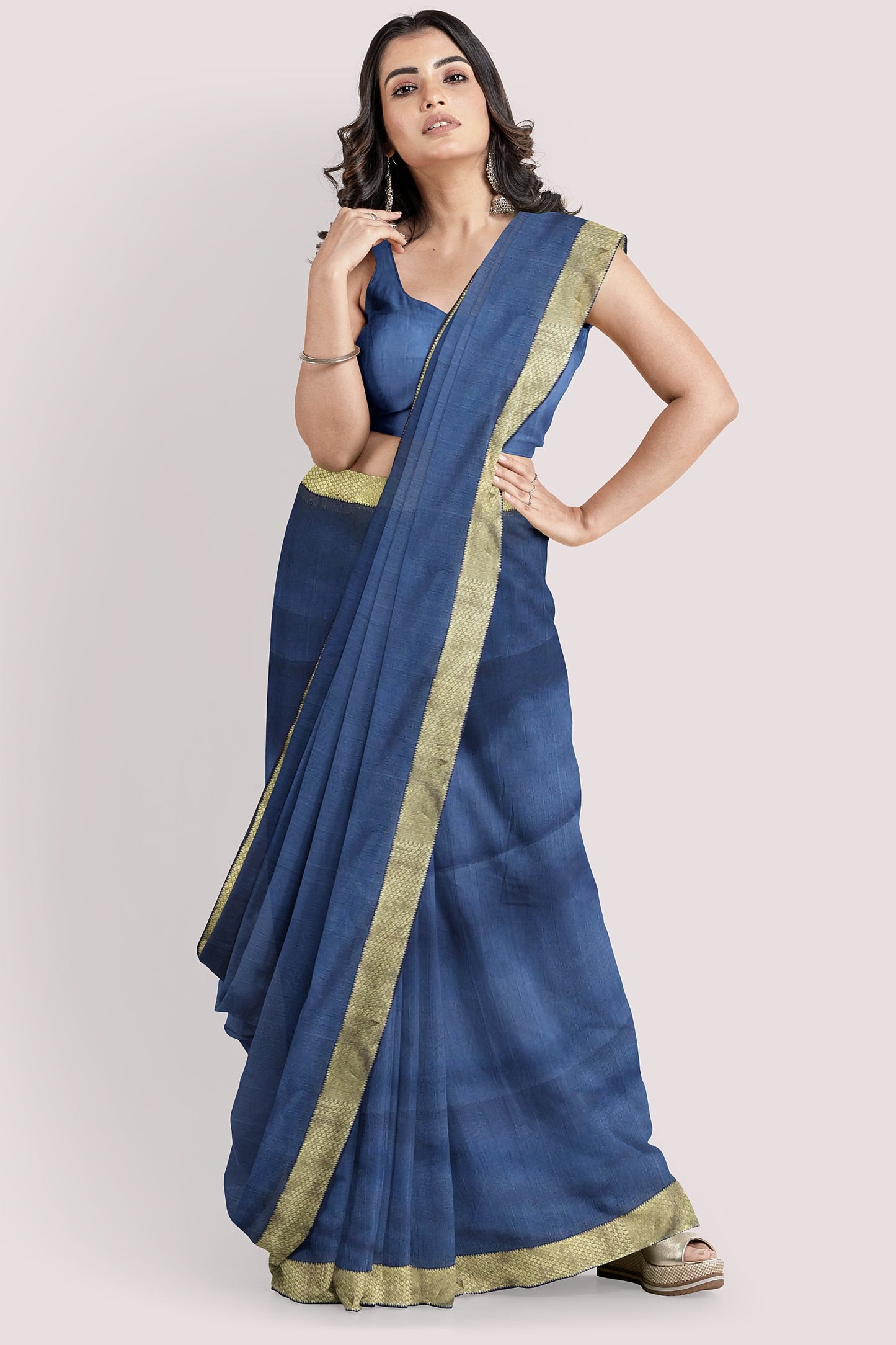 VAAGMI WORLD MAHESHWARI SILK COTTON HANDLOOM SAREE