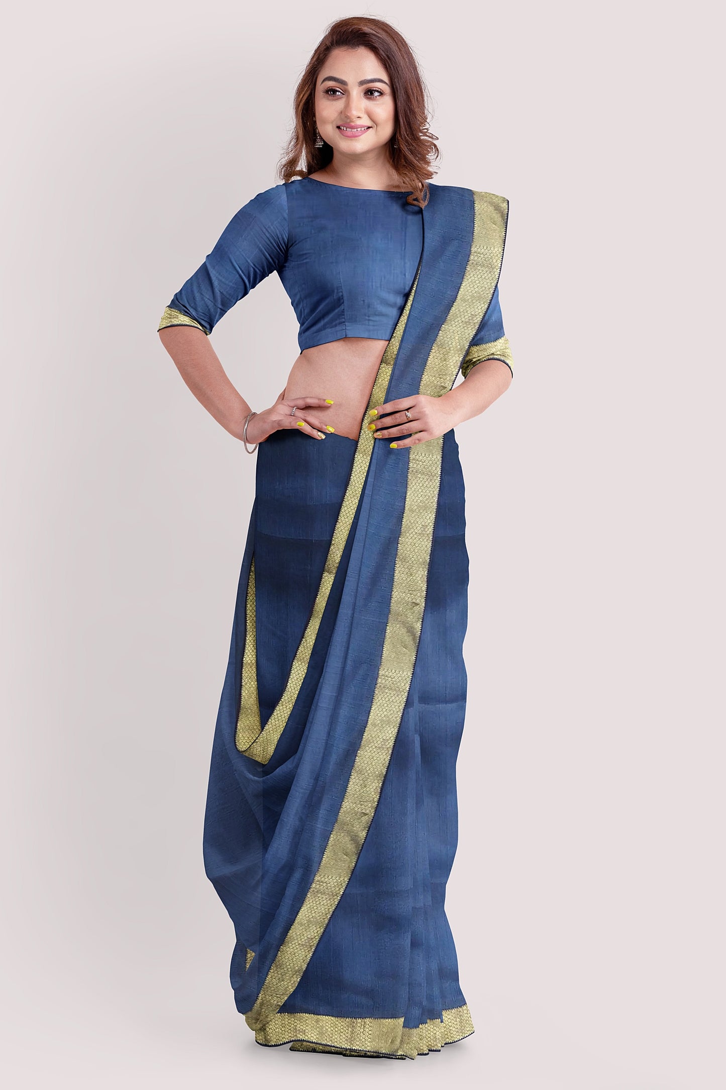 VAAGMI WORLD MAHESHWARI SILK COTTON HANDLOOM SAREE
