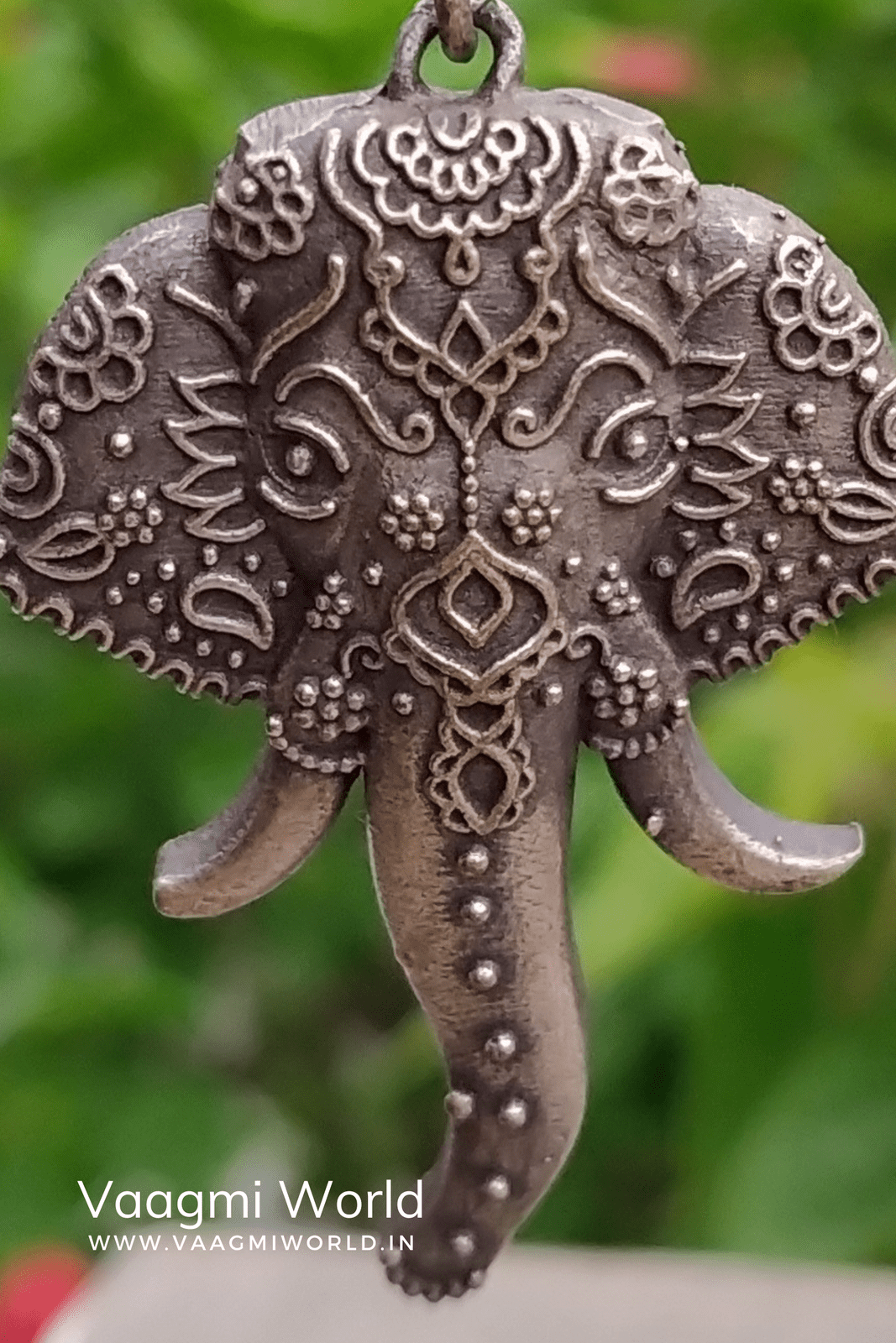 Vinayak Silver Oxidized Jhumka