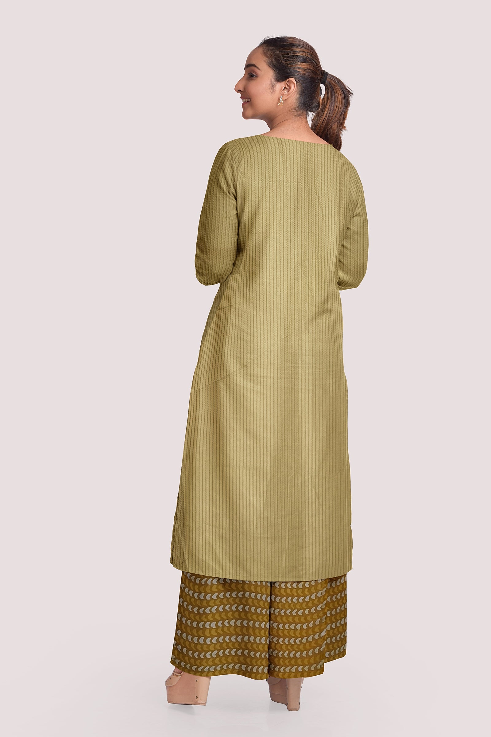 YALINI Blockprint Cotton Kurta Fabric