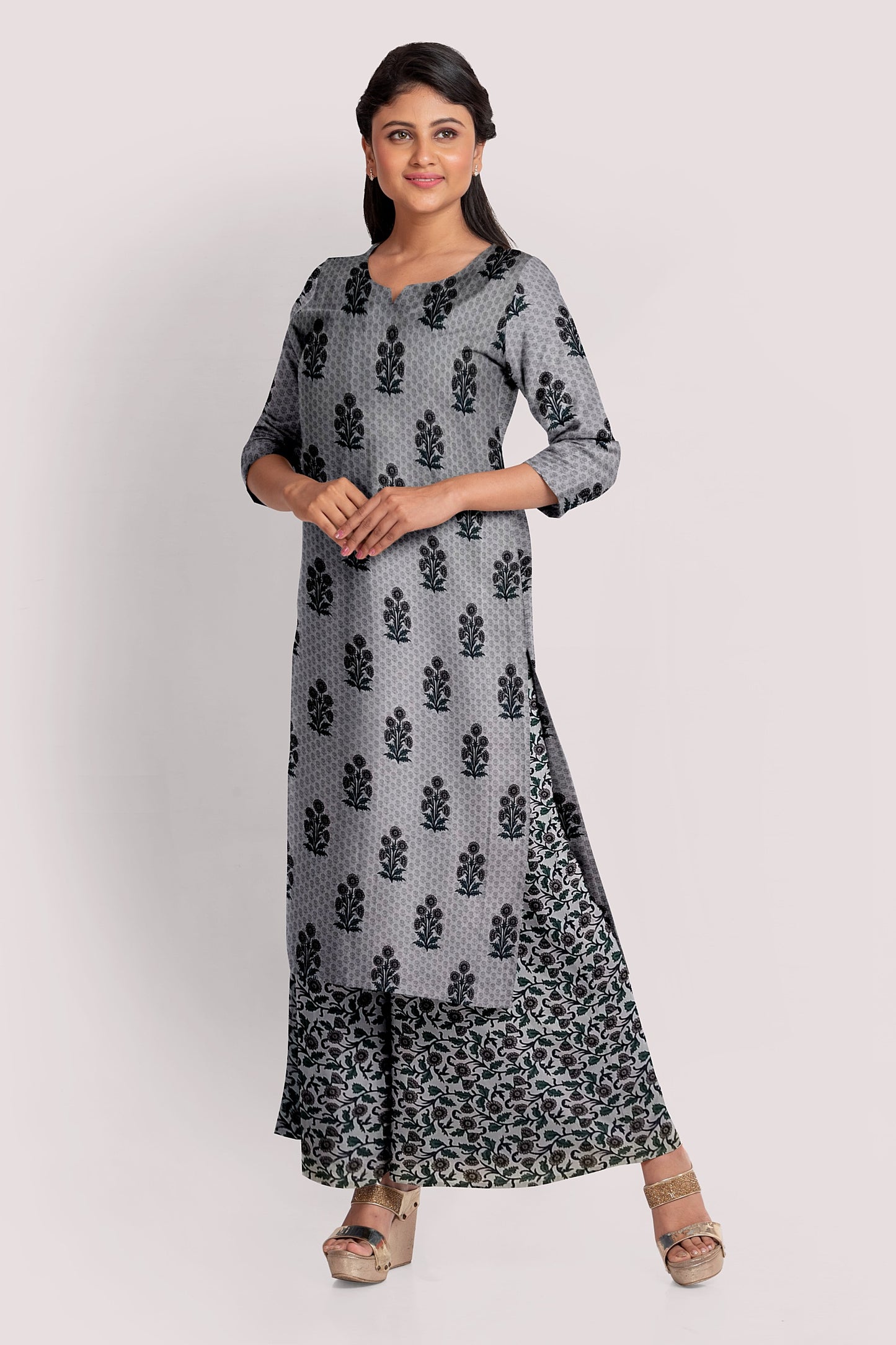 AADRITI Blockprint Cotton Kurta Fabric