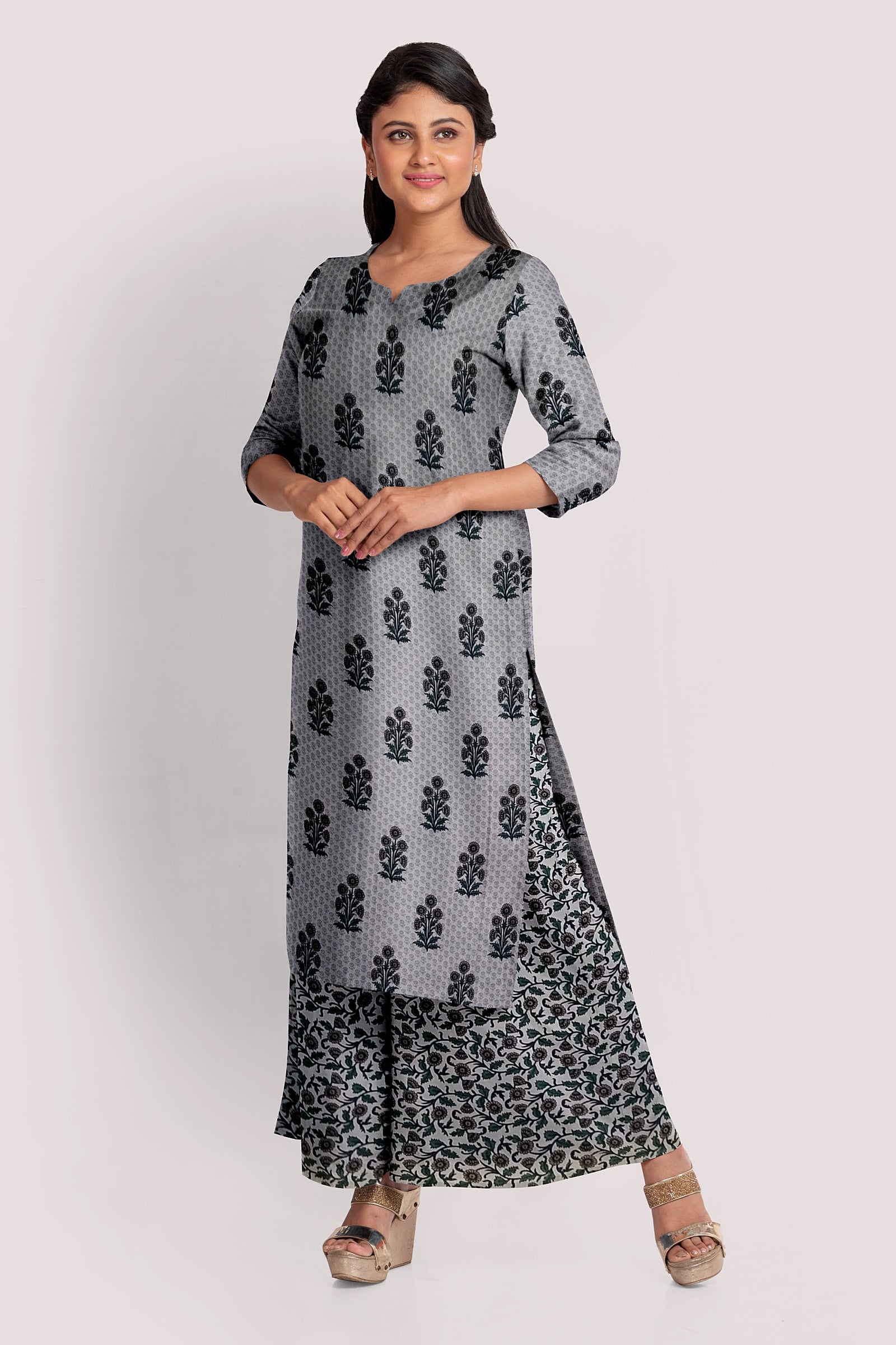 AADRITI Blockprint Cotton Kurta Fabric