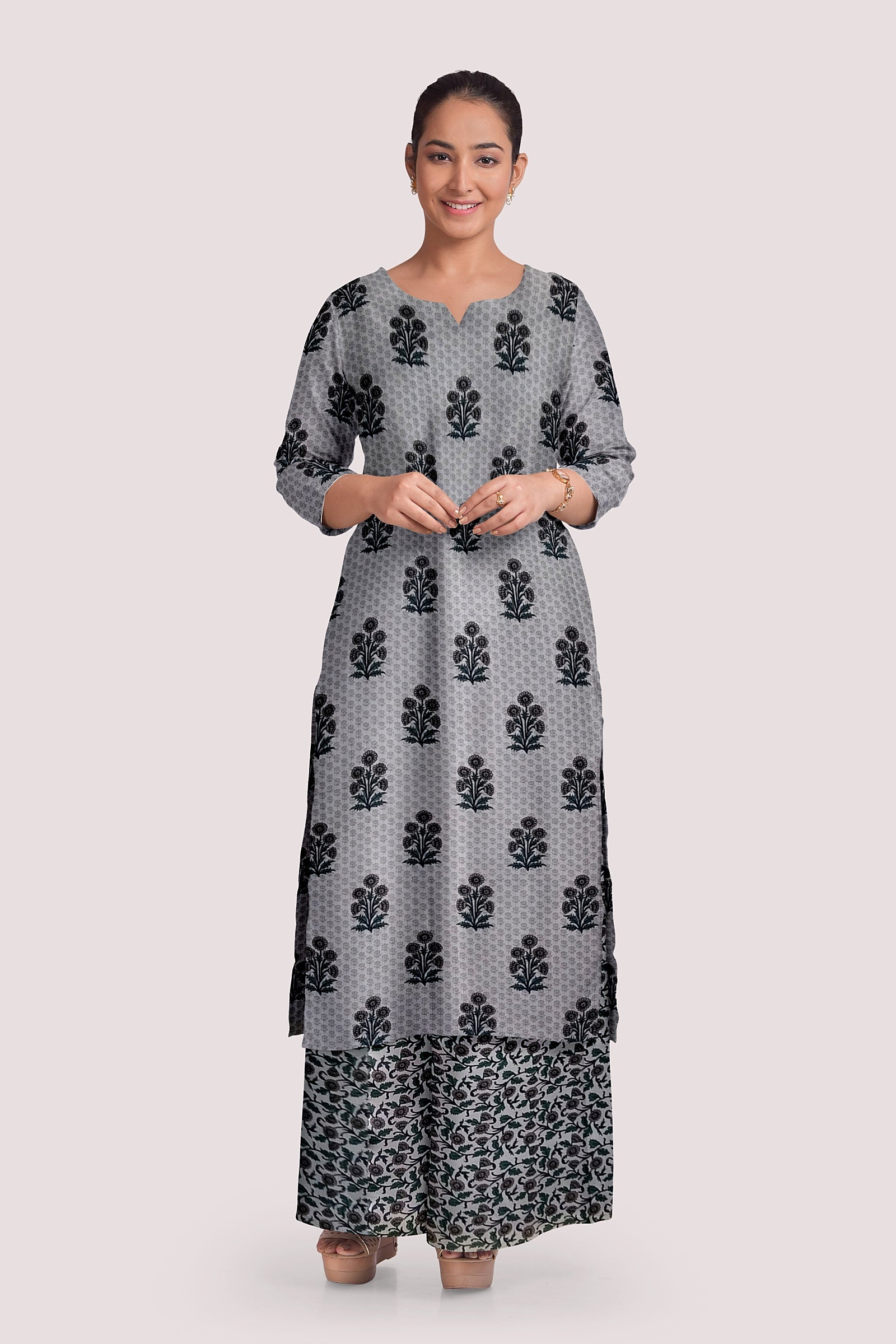 AADRITI Blockprint Cotton Kurta Fabric
