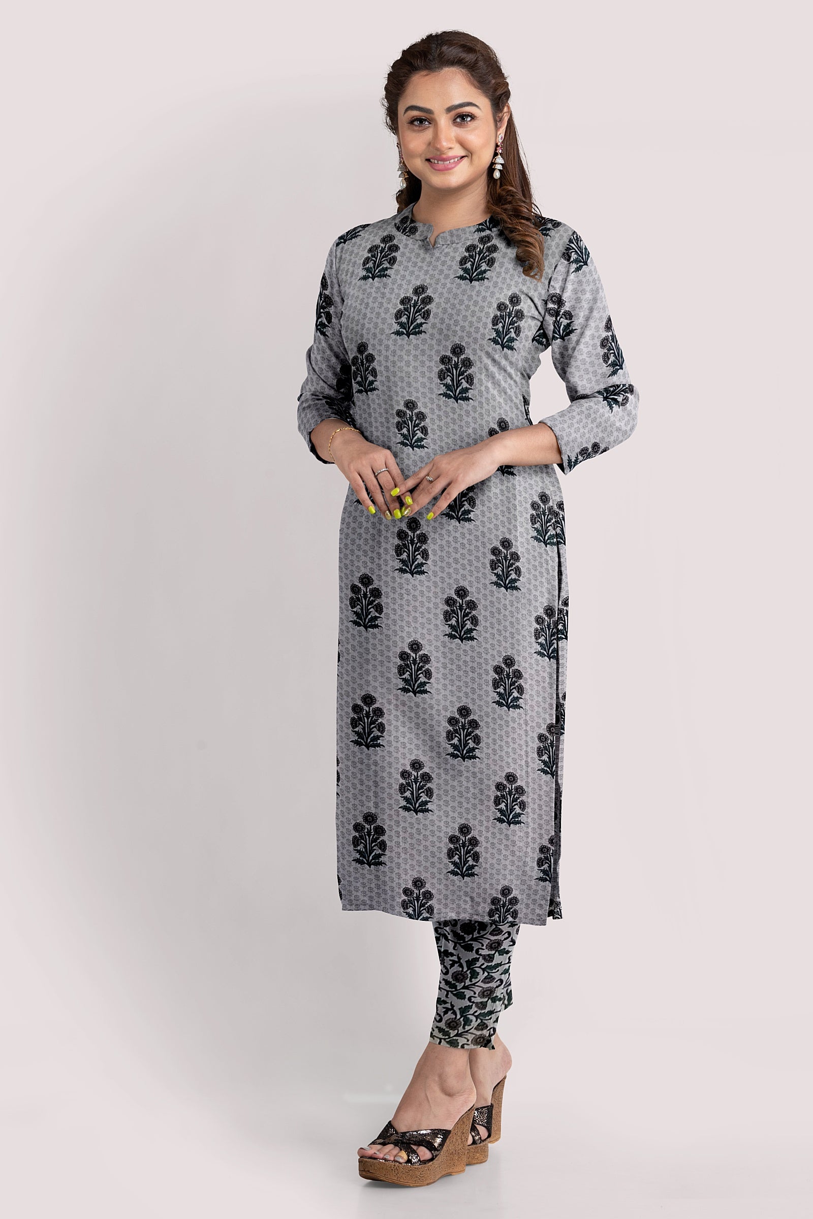 AADRITI Blockprint Cotton Kurta Fabric