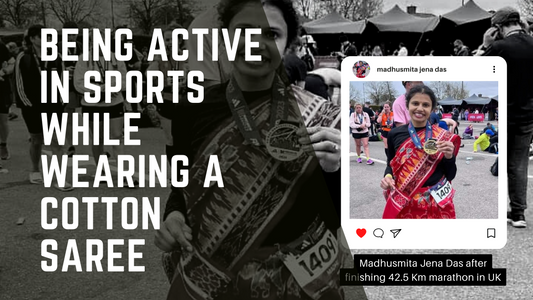 Active In Sports While Wearing a Cotton Saree