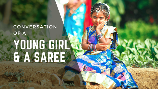 Conversation of a young girl and a saree