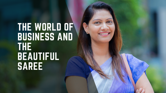 The world of business and the beautiful saree