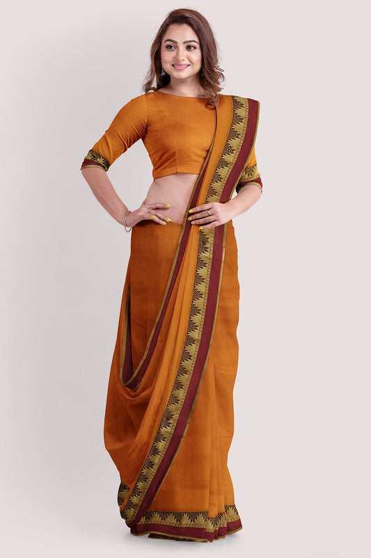 AADRIKA South Cotton Handloom Saree