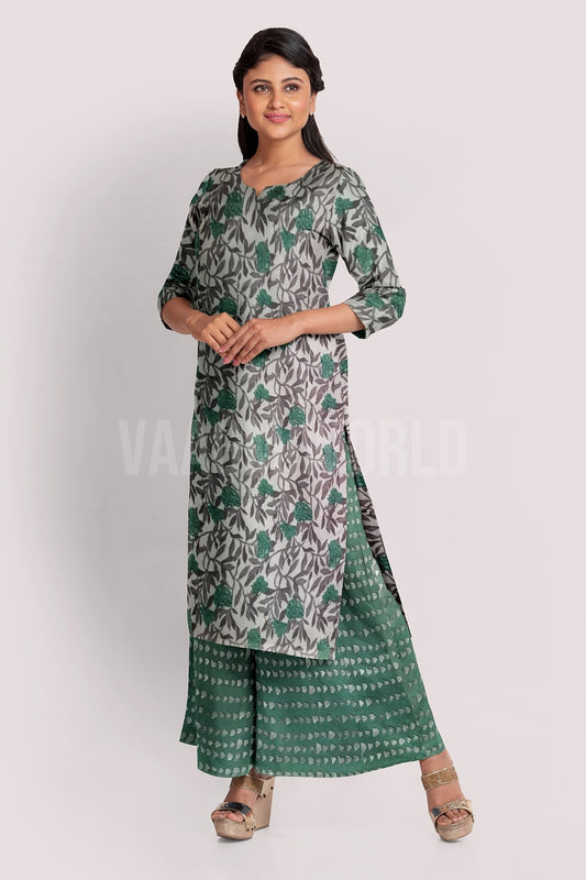 EISHA Blockprint Cotton Suit Fabric
